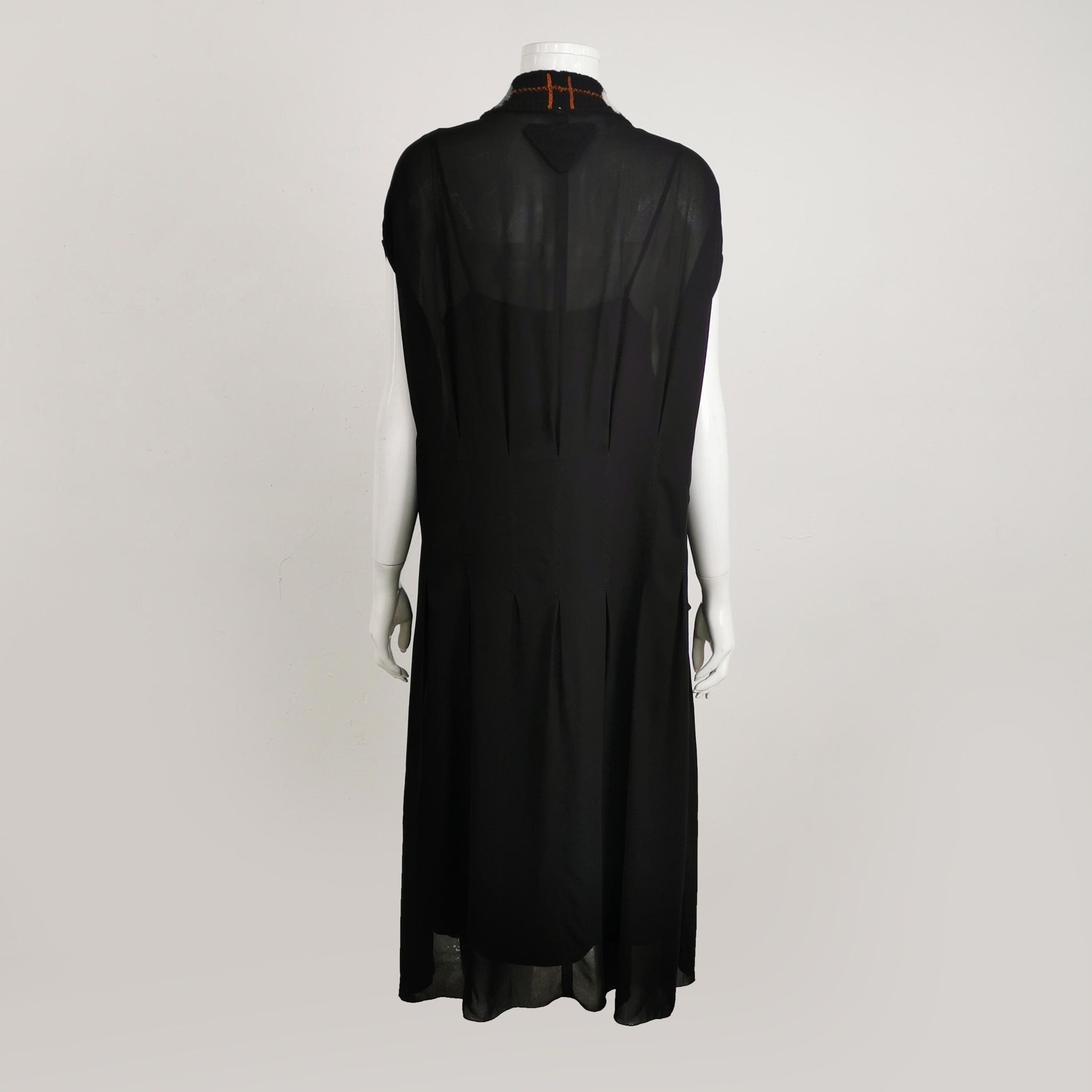 Prada Prada Jacquard Trim Midi Dress Size 36S Size XS / US 0-2 / IT 36-38 - 2 Thumbnail