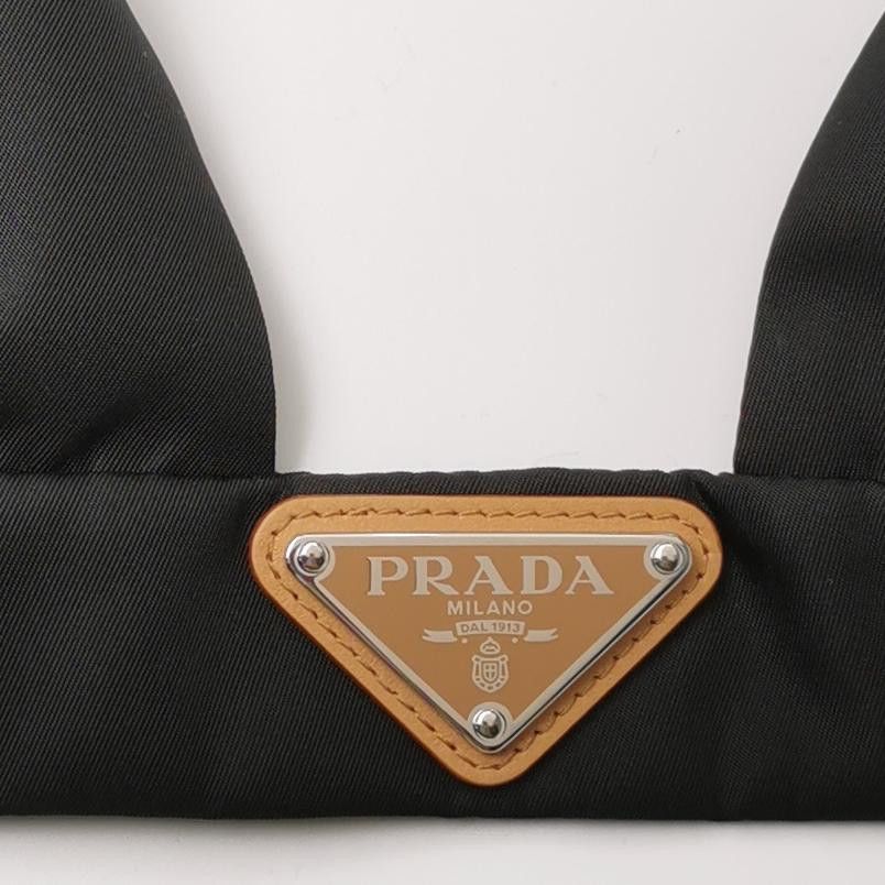 Prada Prada Re-Nylon Triangle Logo Crop Top Size 38 Size XS / US 0-2 / IT 36-38 - 3 Thumbnail