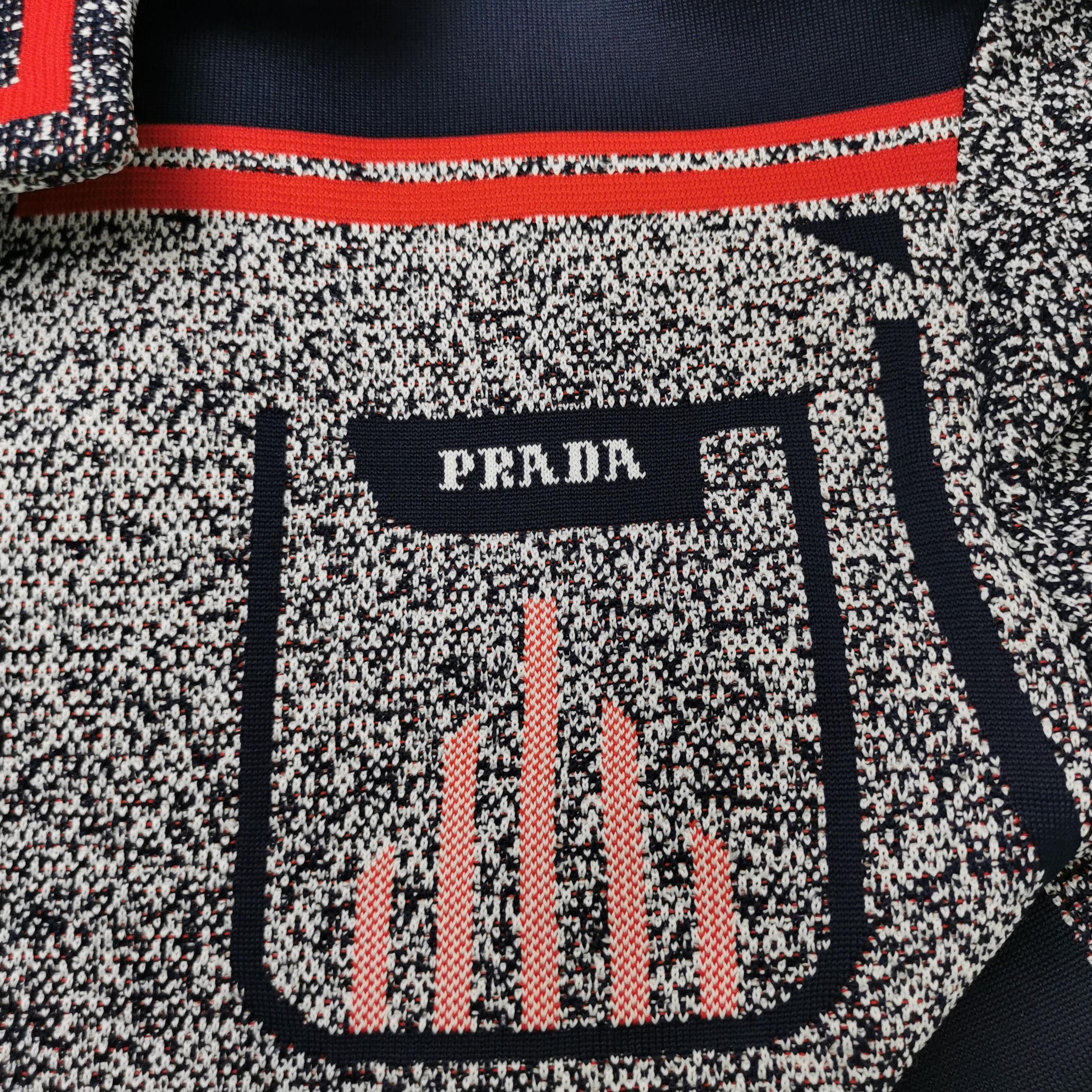 Prada Prada Logo Knit Jacket Size 40 Size S / US 4 / IT 40 - 3 Thumbnail