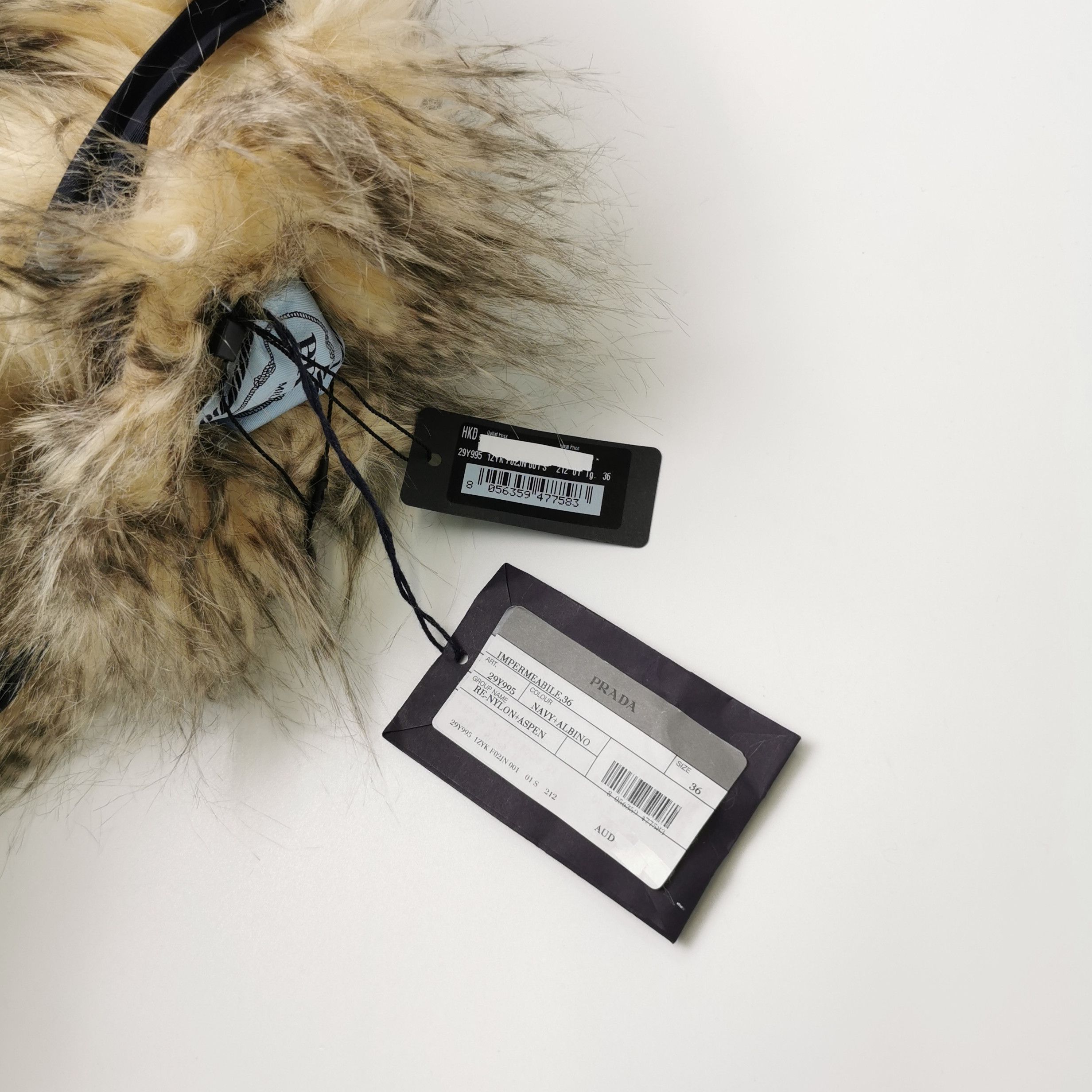 Prada Prada Re-Nylon Fur Trim Coat Size 36 Size XS / US 0-2 / IT 36-38 - 4 Thumbnail