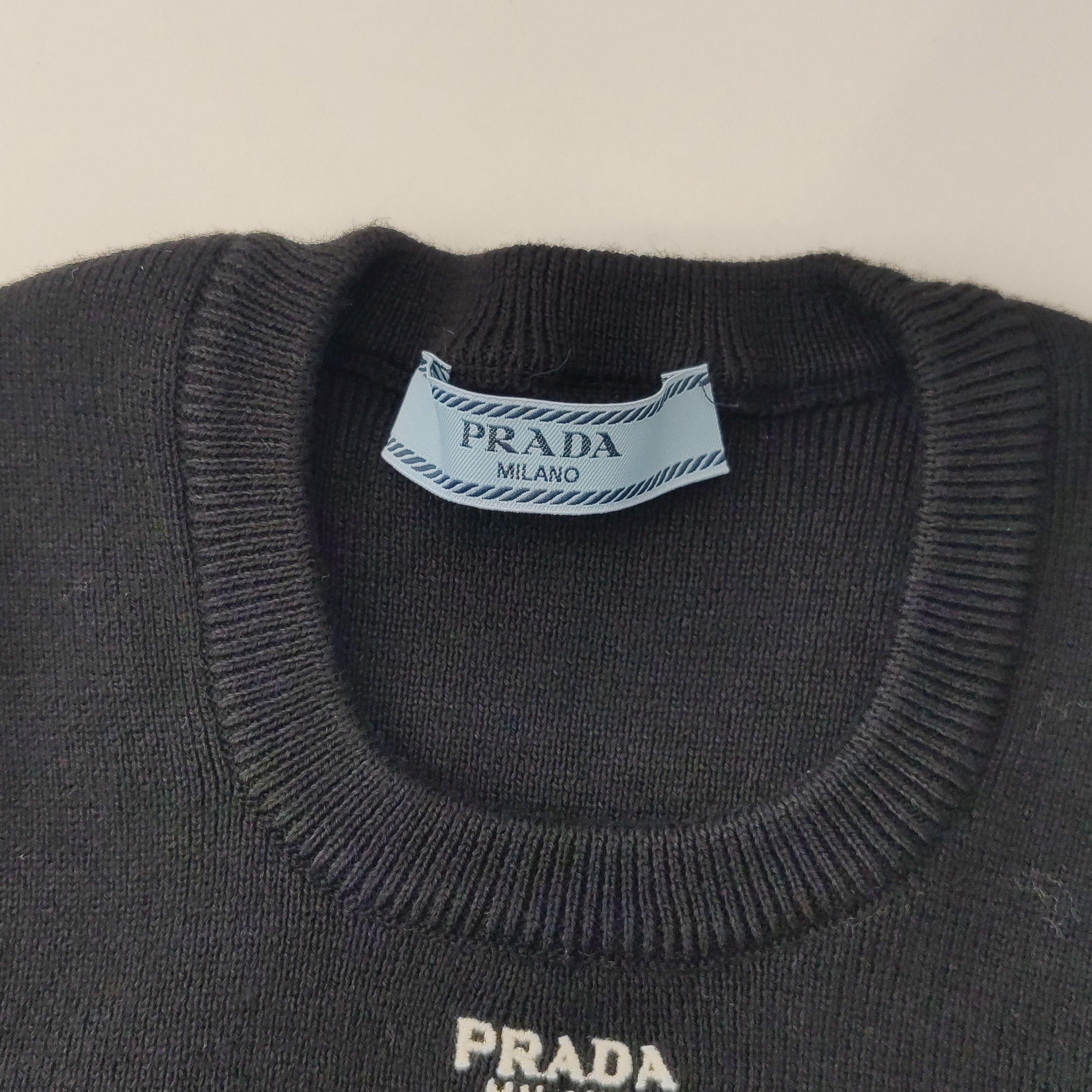 Prada Prada Logo Ribbed Sweater Size 36 Size XS / US 0-2 / IT 36-38 - 9 Thumbnail