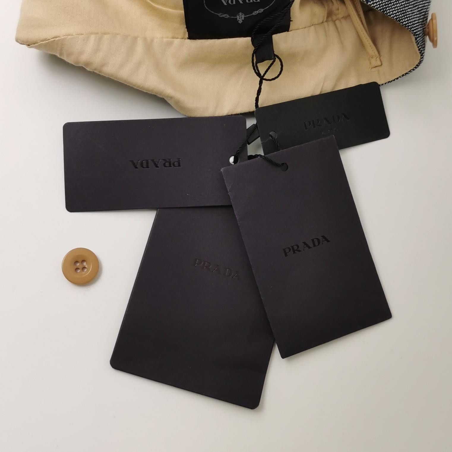 Prada Prada Striped Wool Mini Skirt Size 40 Size 27" / US 4 / IT 40 - 4 Thumbnail