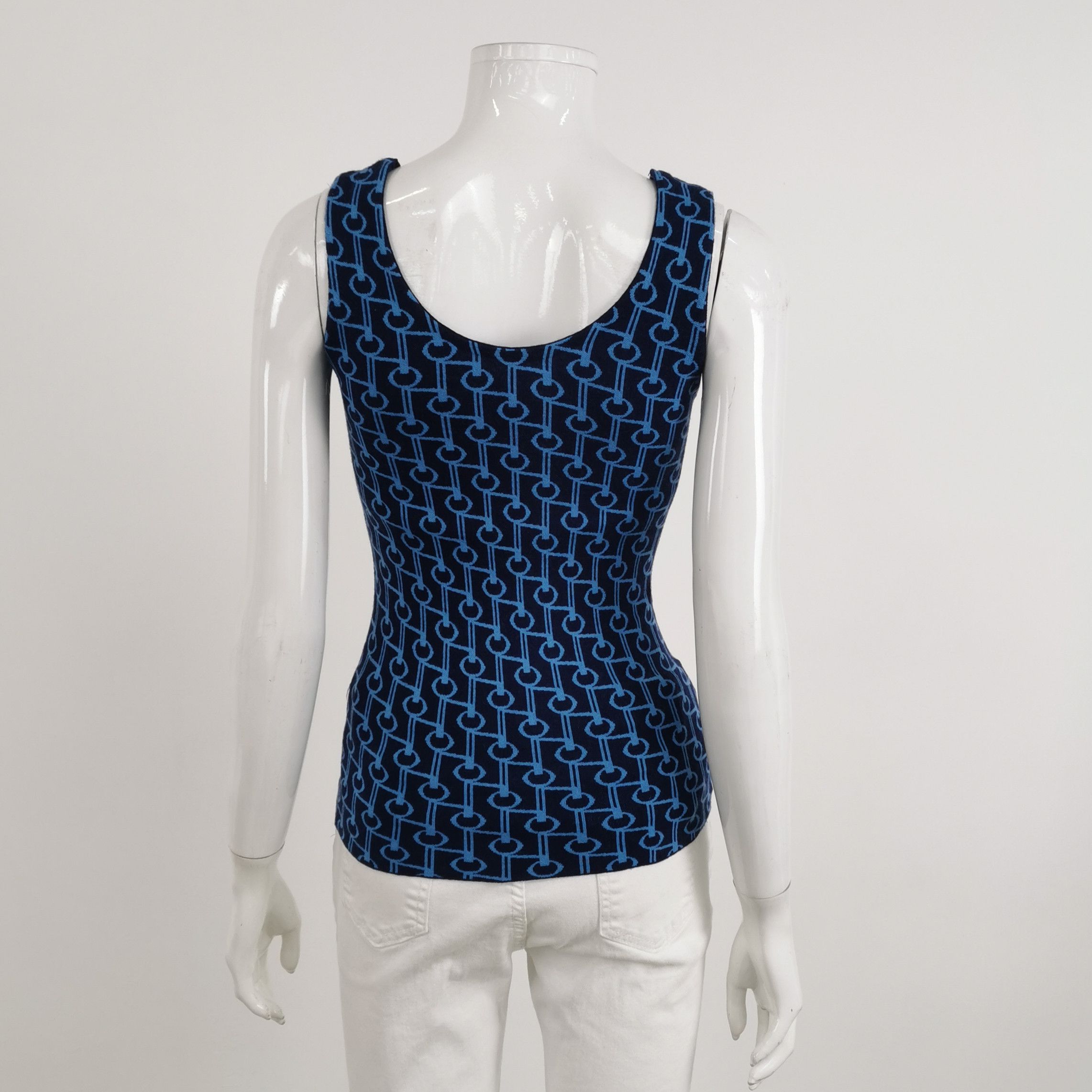 Prada Prada Geometric Pattern Tank Top Size 38 Size XS / US 0-2 / IT 36-38 - 2 Thumbnail