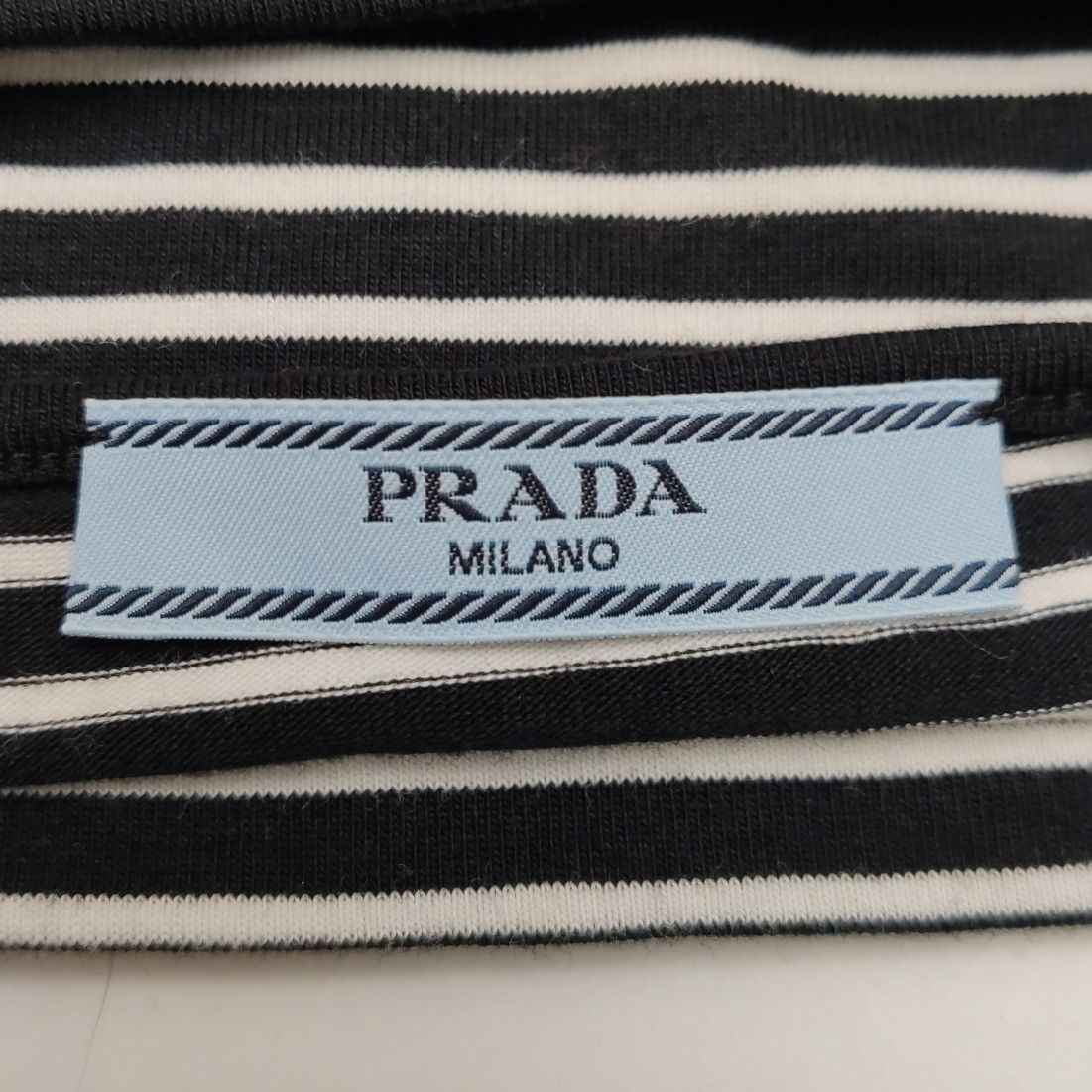 Prada Prada Striped Logo T-Shirt Size 40 Size S / US 4 / IT 40 - 5 Thumbnail