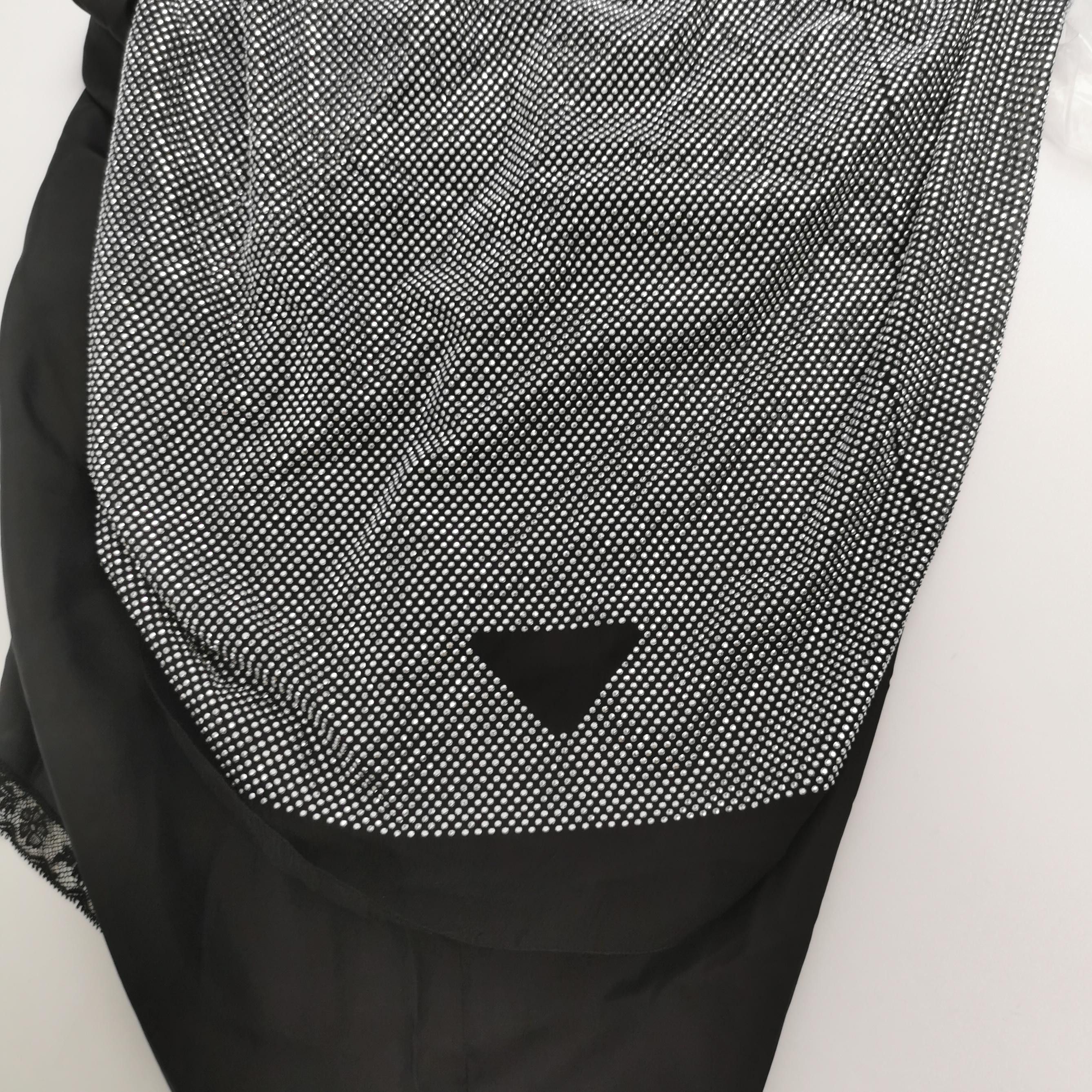 Prada Prada Silver Sequin Mini Skirt Size 38 Size 26" / US 2 / IT 38 - 3 Thumbnail