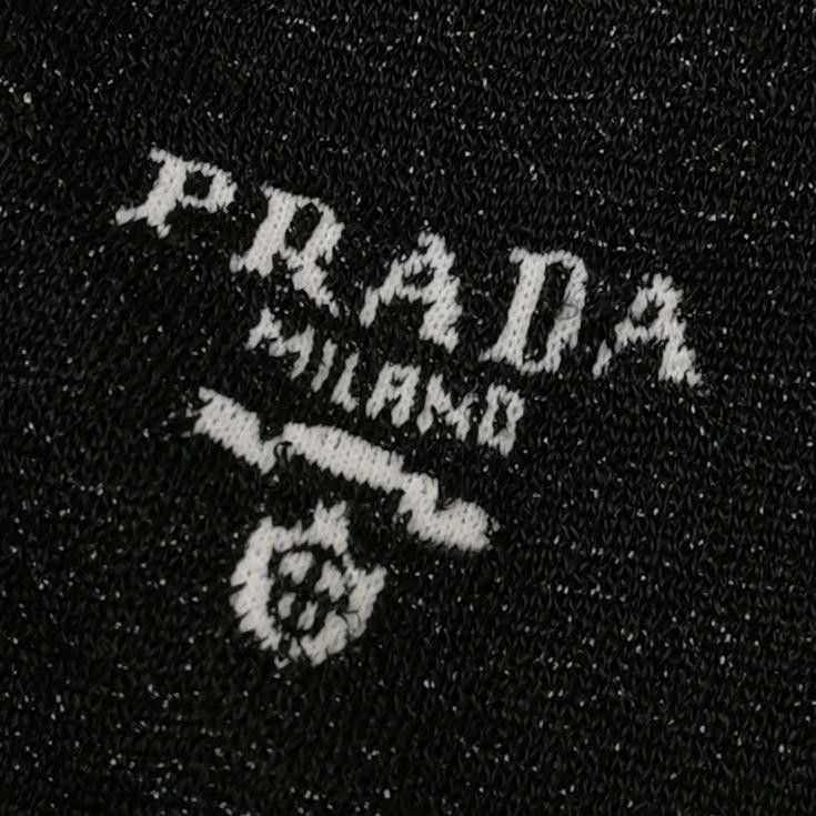 Prada Prada Logo V-Neck Midi Dress Size 40S Size S / US 4 / IT 40 - 3 Thumbnail