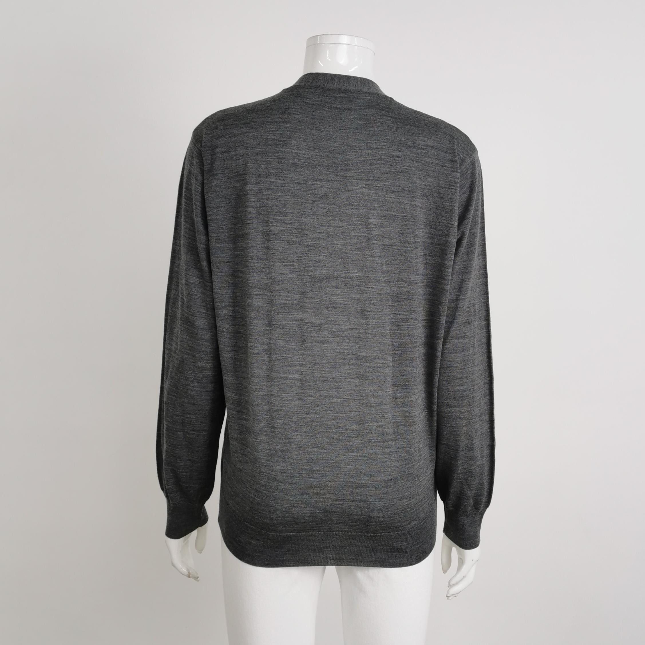 Prada Prada Virgin Wool V-Neck Cardigan Size 38 Size XS / US 0-2 / IT 36-38 - 2 Thumbnail