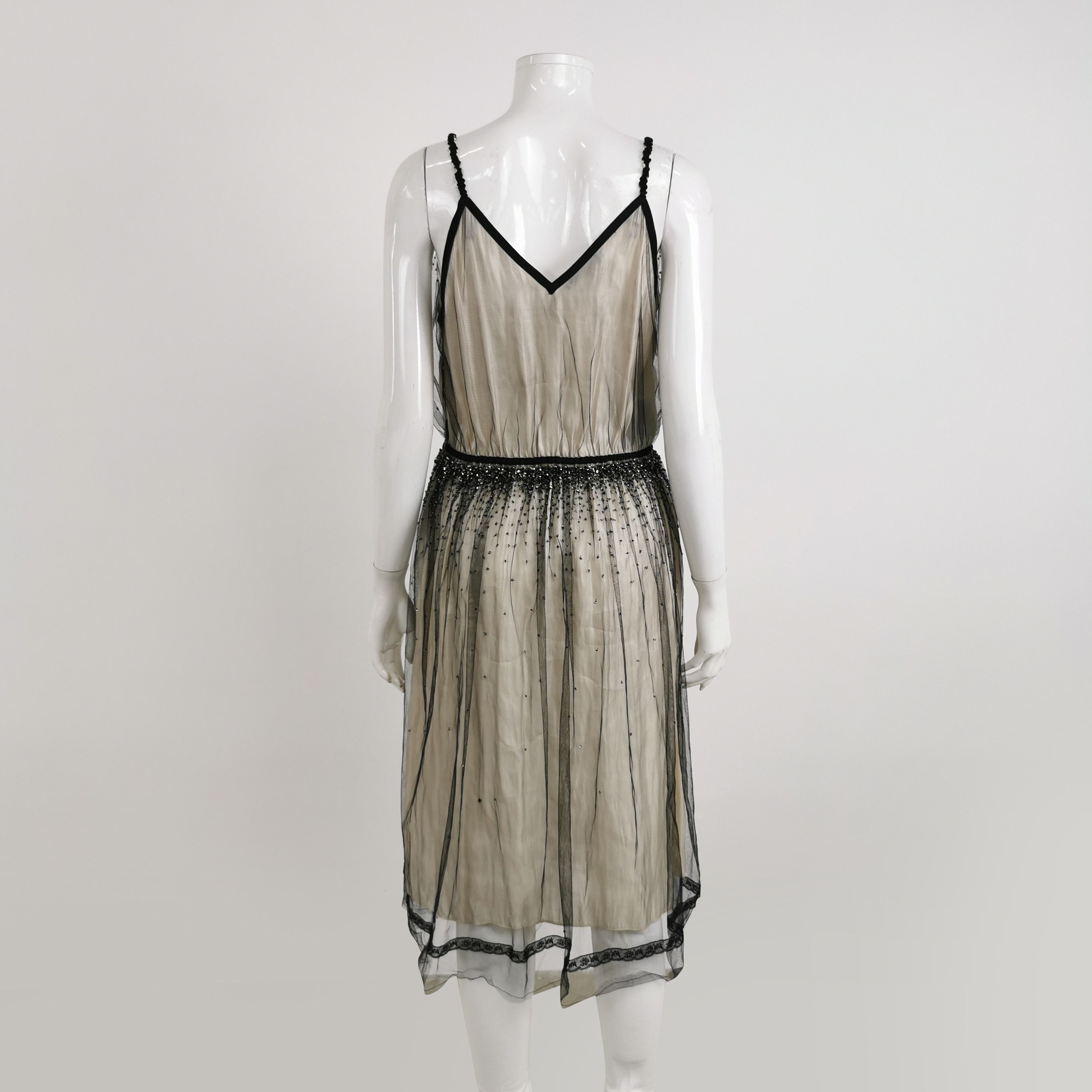 Prada Prada Tulle Embellished Midi Dress Size 40S Size S / US 4 / IT 40 - 2 Thumbnail