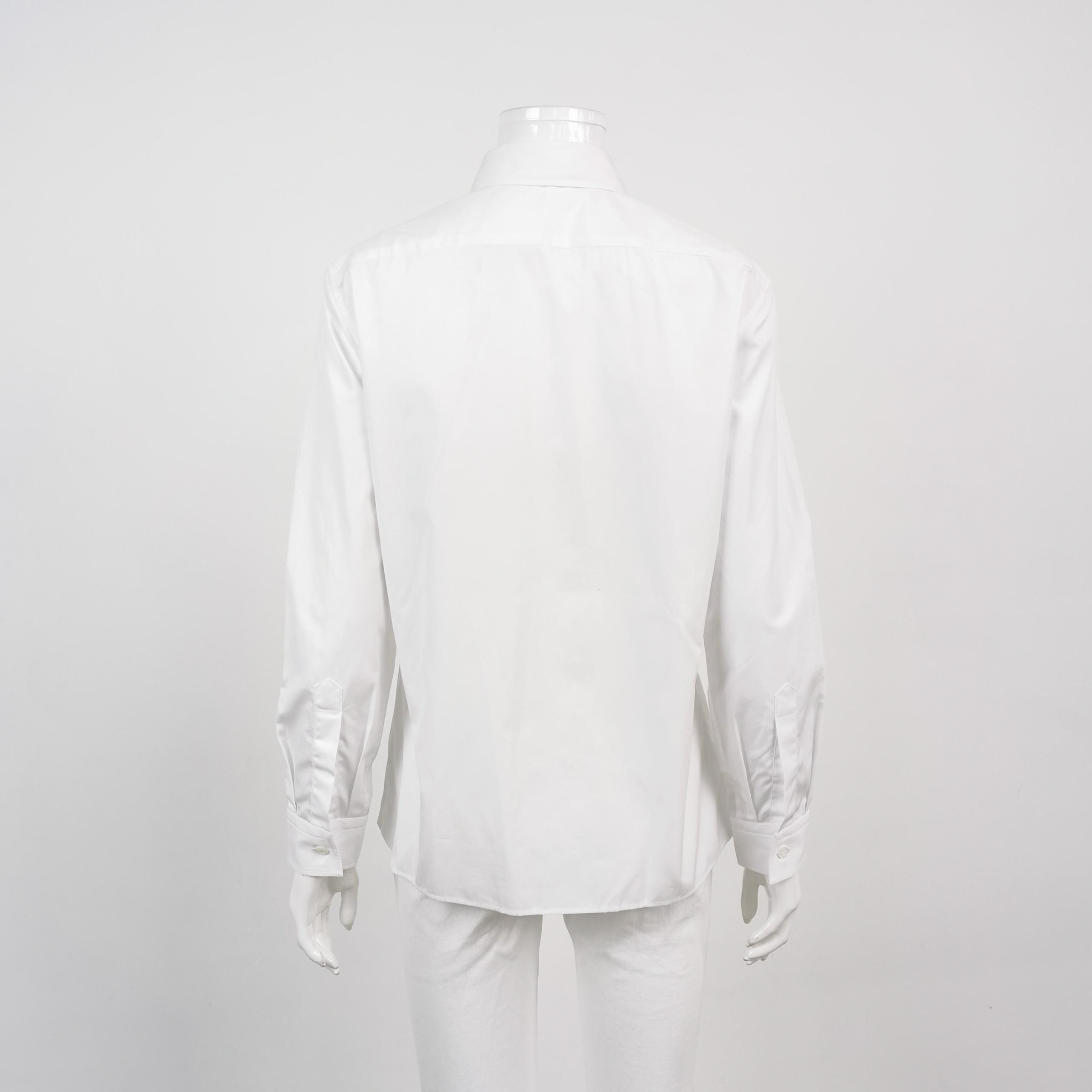 Prada Prada White Cotton Button Up Shirt Size 36 Size XS / US 0-2 / IT 36-38 - 2 Thumbnail