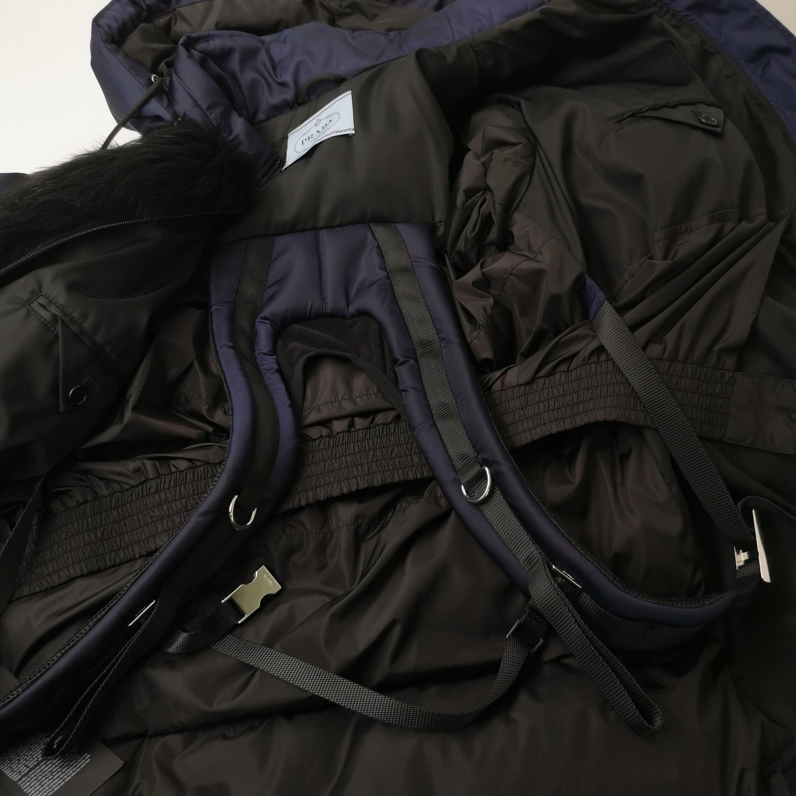 Prada Prada Re-Nylon Shearling Hooded Down Coat Size 38 Size XS / US 0-2 / IT 36-38 - 3 Thumbnail