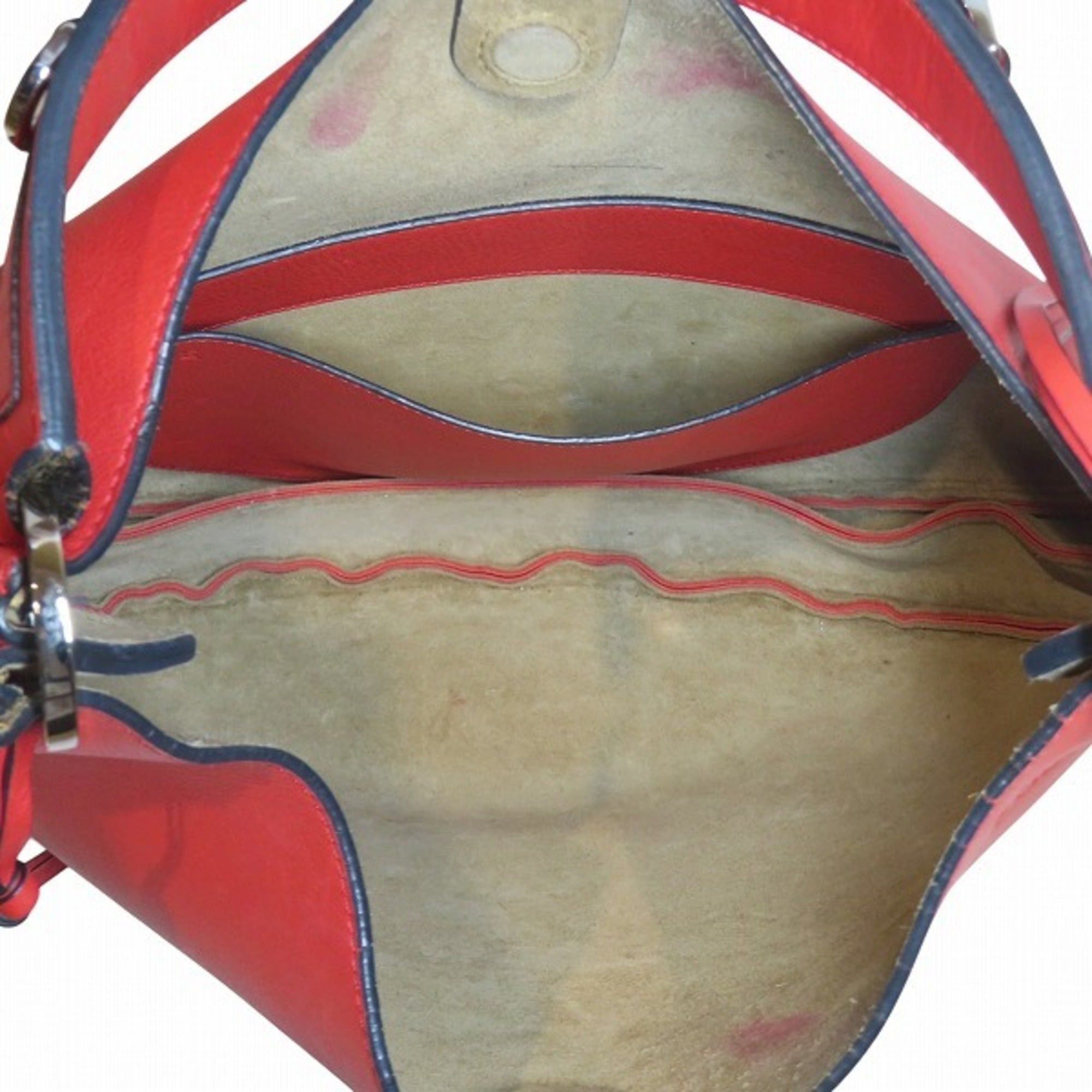 Loewe Loewe Fortune Hobo 3-Way Leather Red Handbag Shoulder Bag for Women Size ONE SIZE - 6 Thumbnail