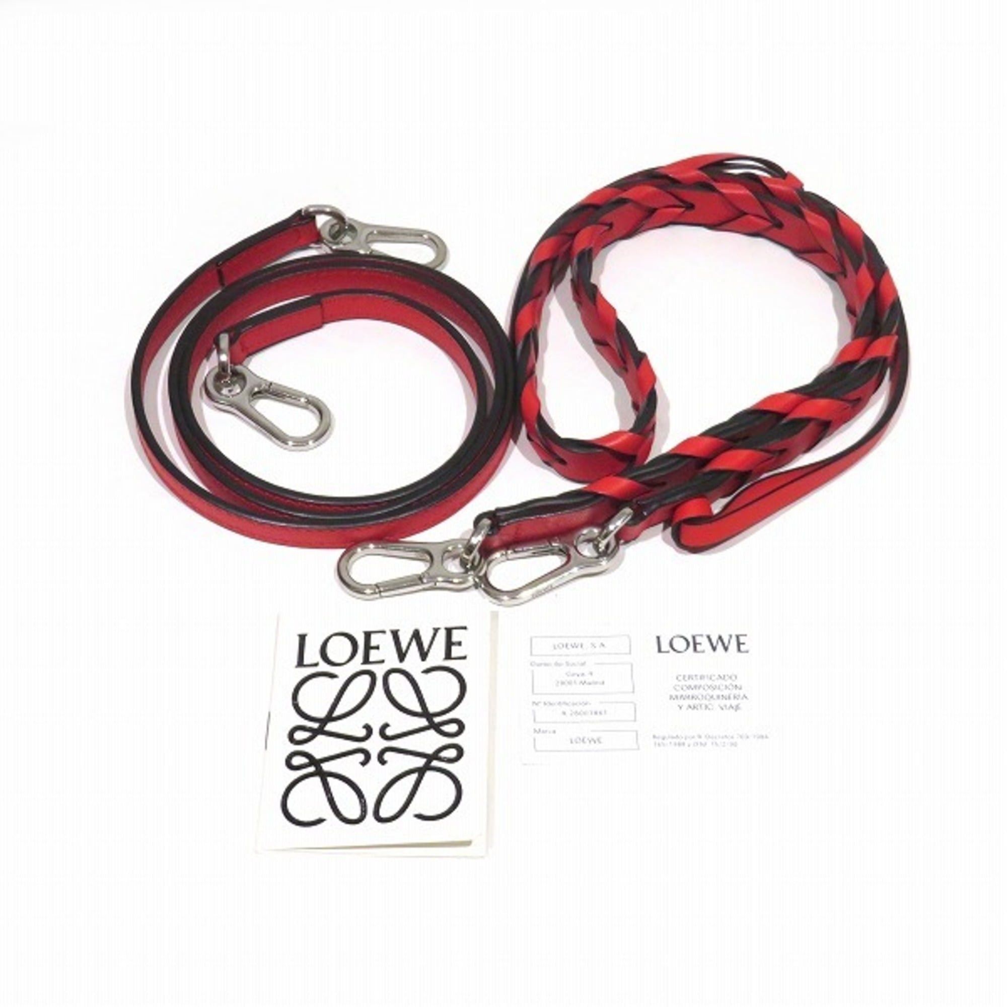 Loewe Loewe Fortune Hobo 3-Way Leather Red Handbag Shoulder Bag for Women Size ONE SIZE - 5 Thumbnail