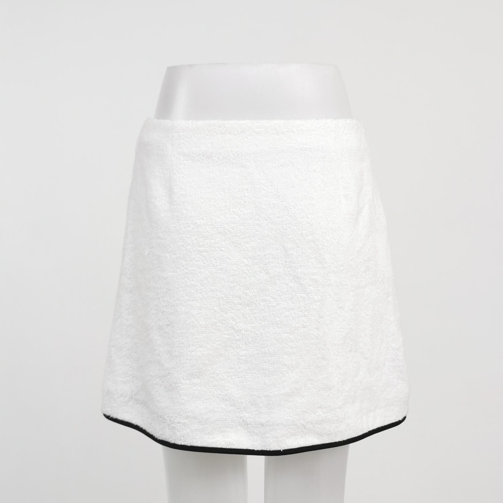 Prada Prada White Terry Cloth Mini Skirt Size 40 Size 27" / US 4 / IT 40 - 2 Thumbnail