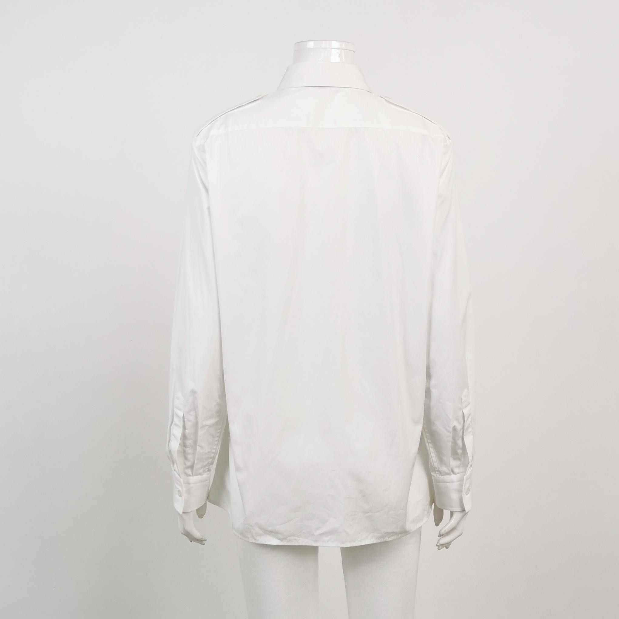 Prada Prada White Cotton Button Up Shirt Size 40 Size S / US 4 / IT 40 - 2 Thumbnail
