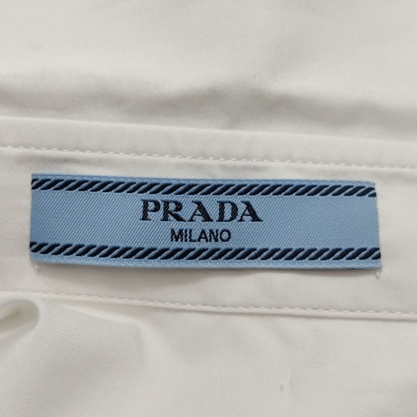 Prada Prada White Cotton Button Up Shirt Size 40 Size S / US 4 / IT 40 - 4 Thumbnail