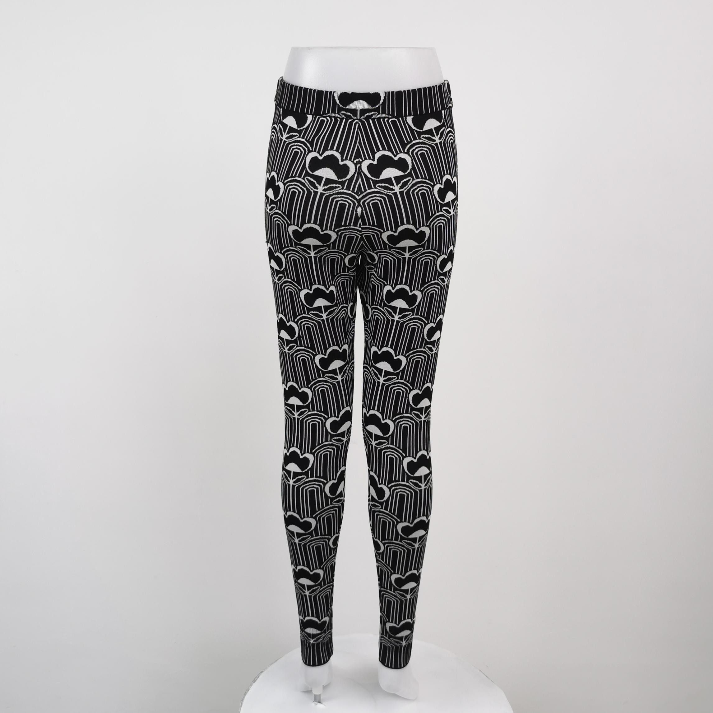 Prada Prada Patterned Knit Leggings Size 38 Size 26" / US 2 / IT 38 - 2 Thumbnail