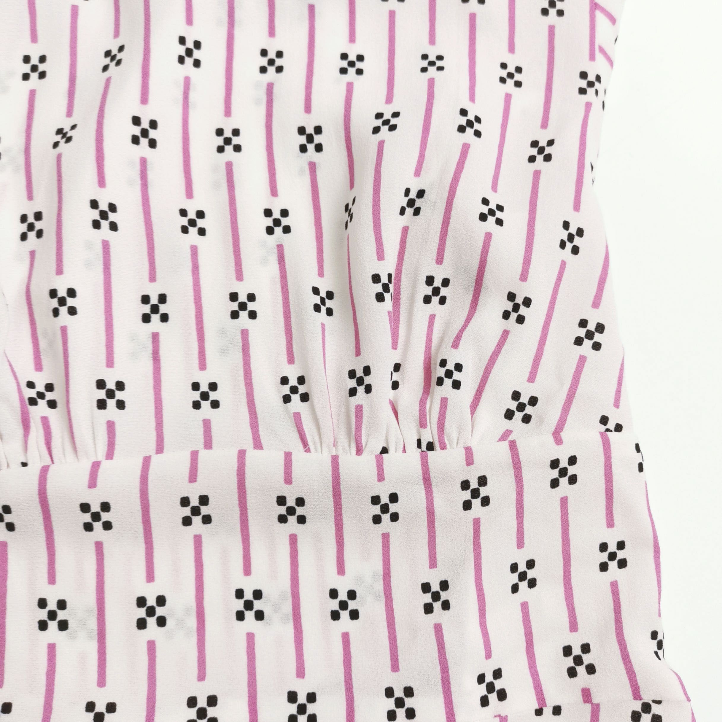 Prada Prada Geometric Print Short Sleeve Blouse Size 36 Size XS / US 0-2 / IT 36-38 - 3 Thumbnail