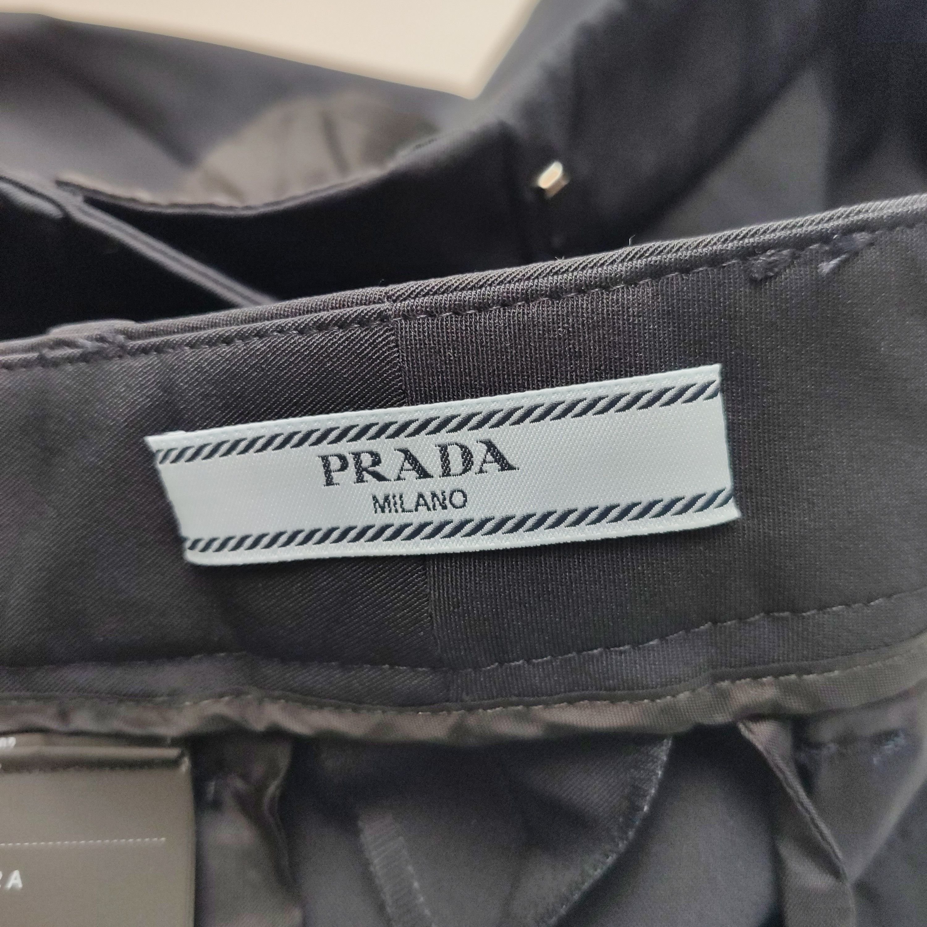 Prada Prada Solid Black Pants Size 38S Size 26" / US 2 / IT 38 - 4 Thumbnail