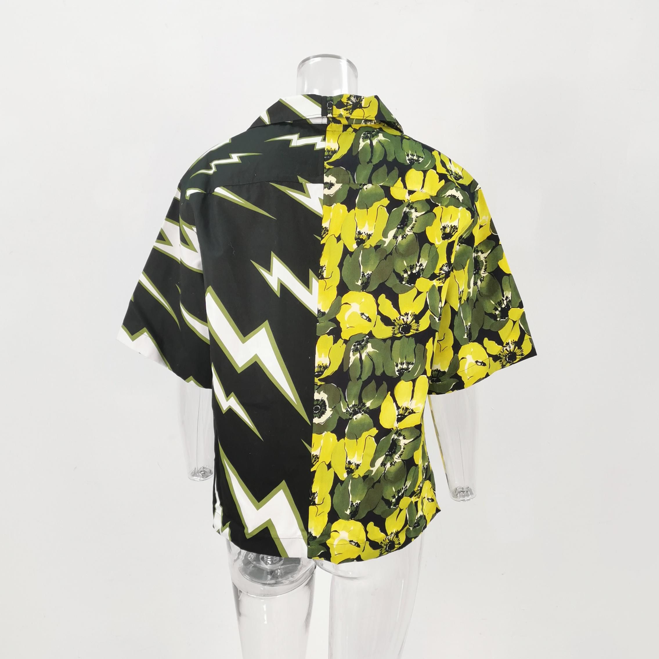 Prada Prada Double Match Lightning Floral Shirt Size M Size US M / EU 48-50 / 2 - 3 Thumbnail