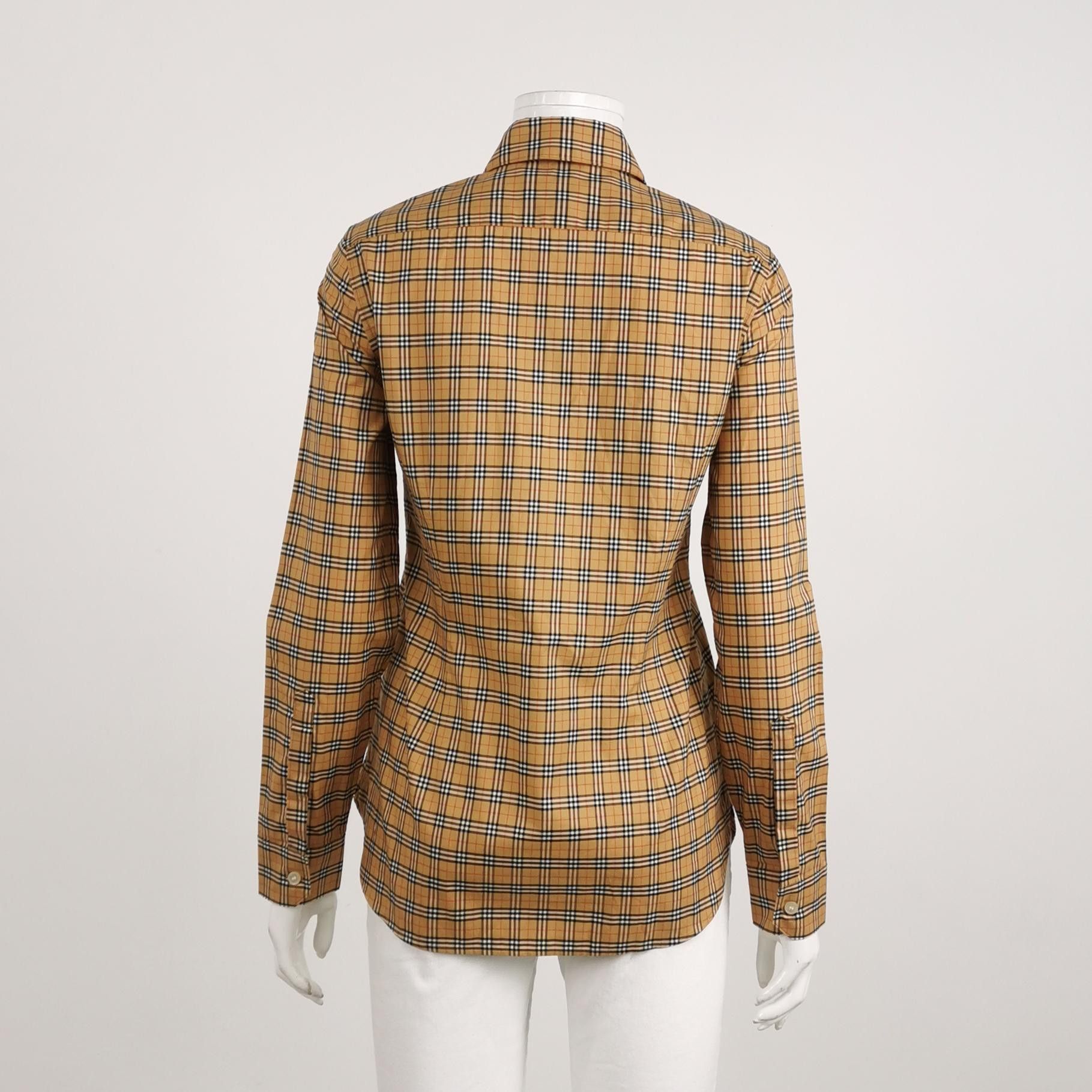 Burberry Burberry Check Button Up Shirt US 2 Size XS / US 0-2 / IT 36-38 - 2 Thumbnail
