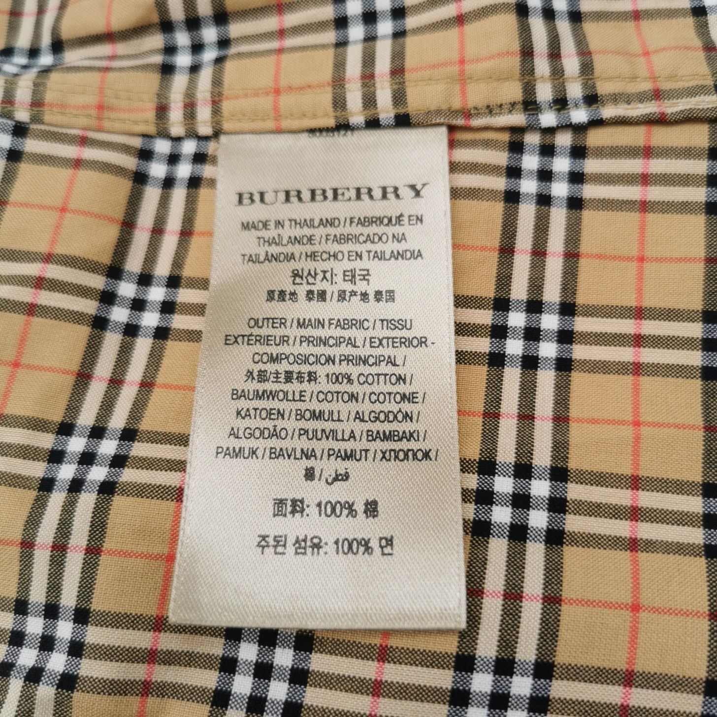 Burberry Burberry Check Button Up Shirt US 2 Size XS / US 0-2 / IT 36-38 - 7 Thumbnail