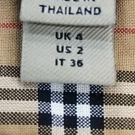 Burberry Burberry Check Button Up Shirt US 2 Size XS / US 0-2 / IT 36-38 - 6 Thumbnail