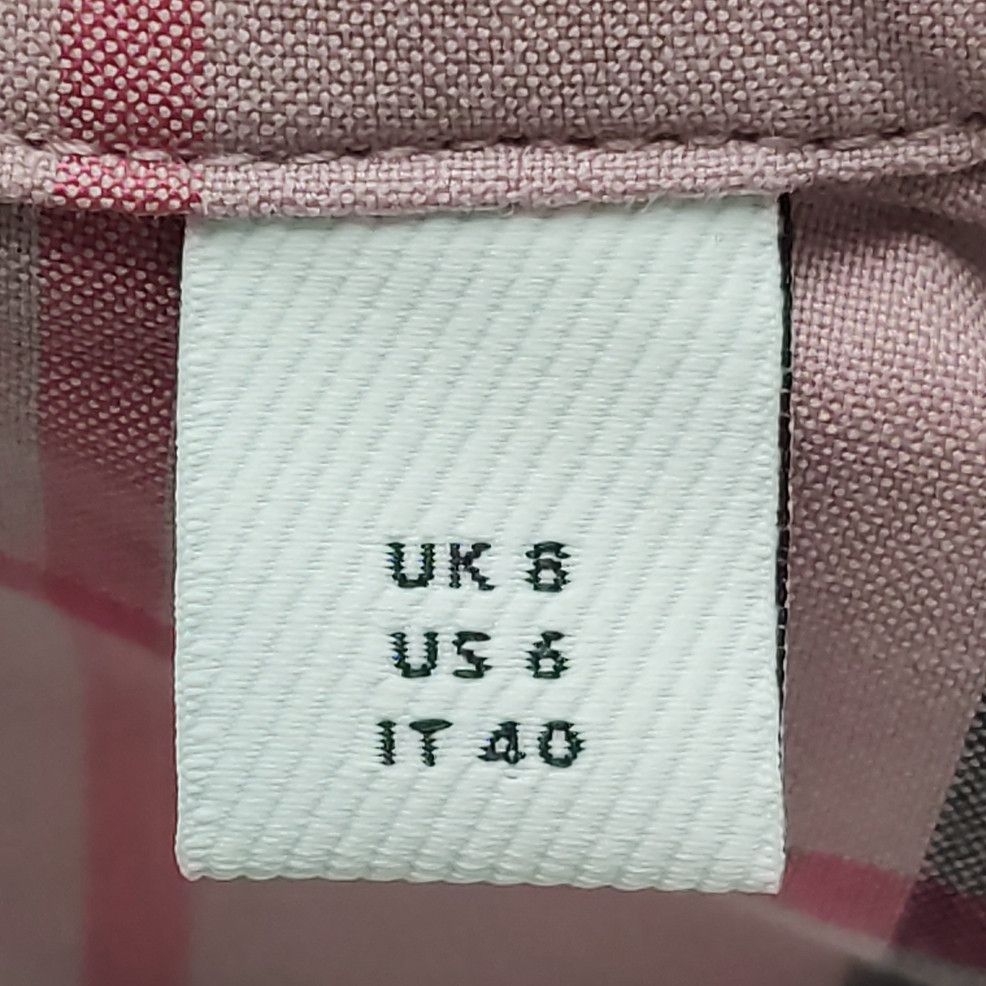 Burberry Burberry Pink Check Cotton Button Up Shirt Size US 6 Size M / US 6-8 / IT 42-44 - 6 Thumbnail