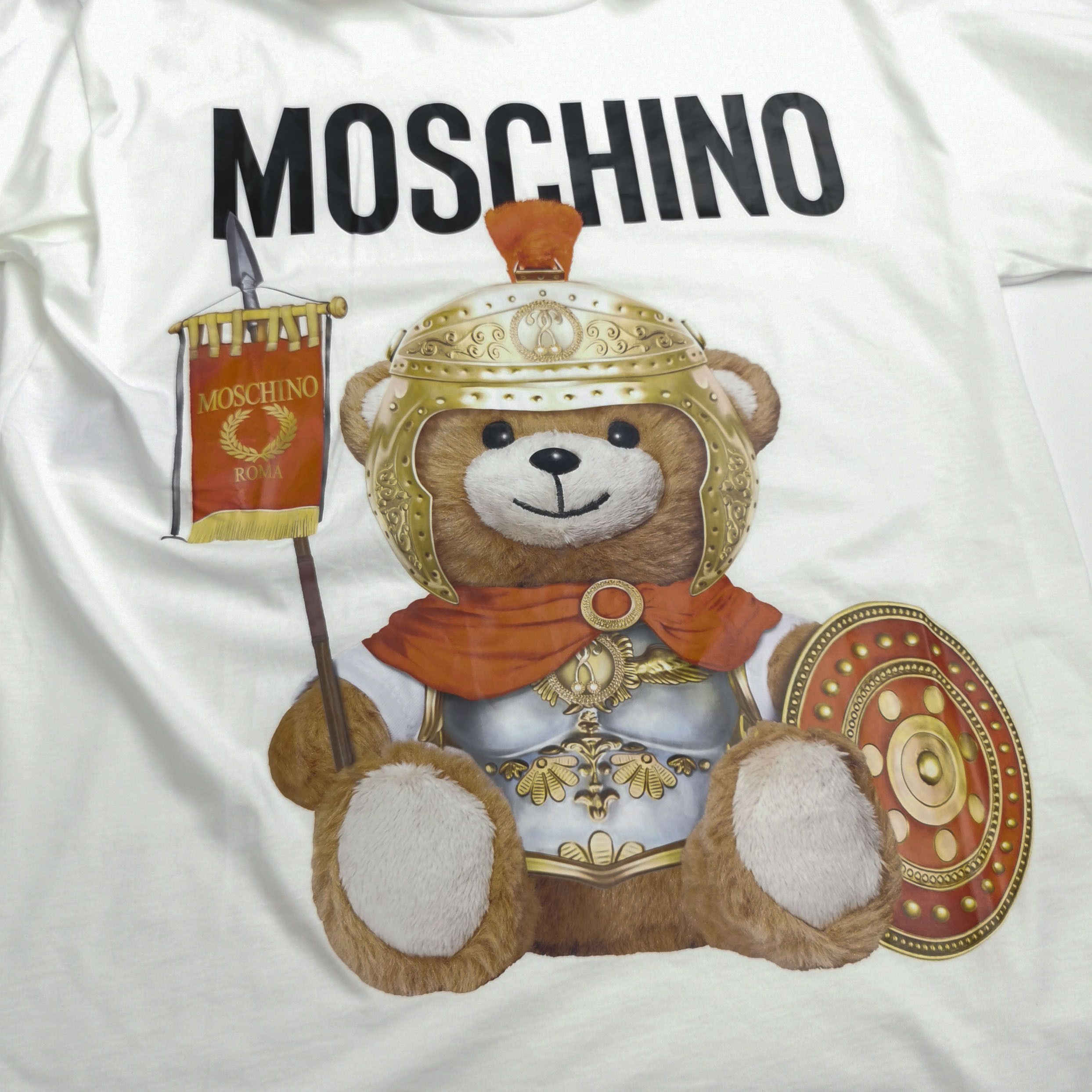 Moschino Moschino Roman Teddy Graphic T-Shirt Size S Size S / US 4 / IT 40 - 3 Thumbnail