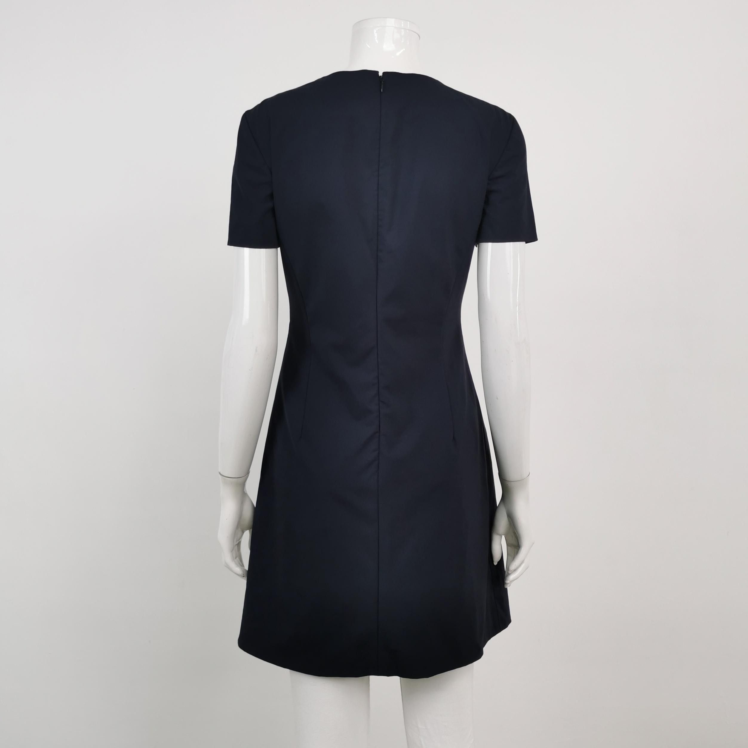Theory Theory Wool Blend Round Neck Mini Dress Size 2 Size XS / US 0-2 / IT 36-38 - 2 Thumbnail
