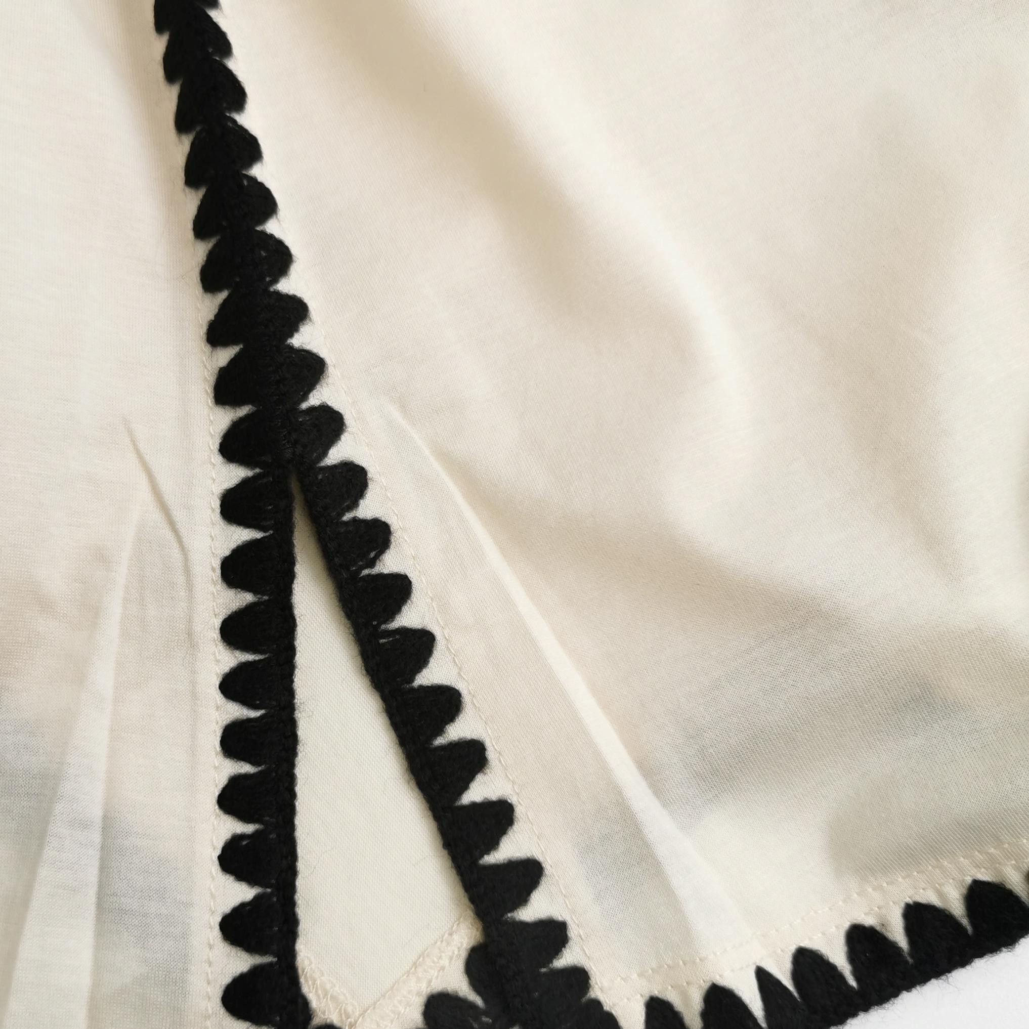Weekend Max Mara Weekend Max Mara Cotton Scalloped Trim Blouse L Size L / US 10 / IT 46 - 3 Thumbnail