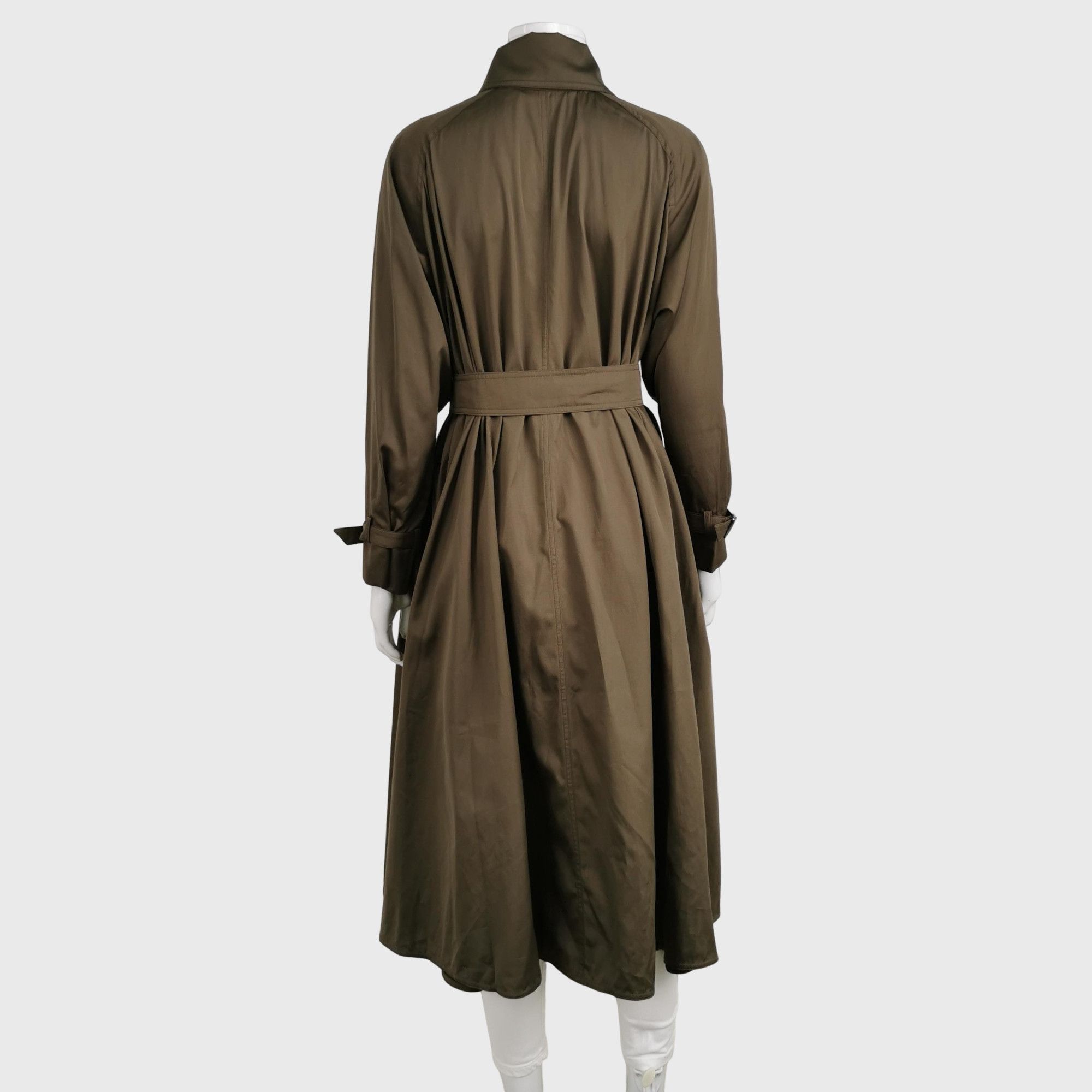 Max Mara MaxMara Cotton Trench Coat Size US 0 Size XS / US 0-2 / IT 36-38 - 2 Thumbnail