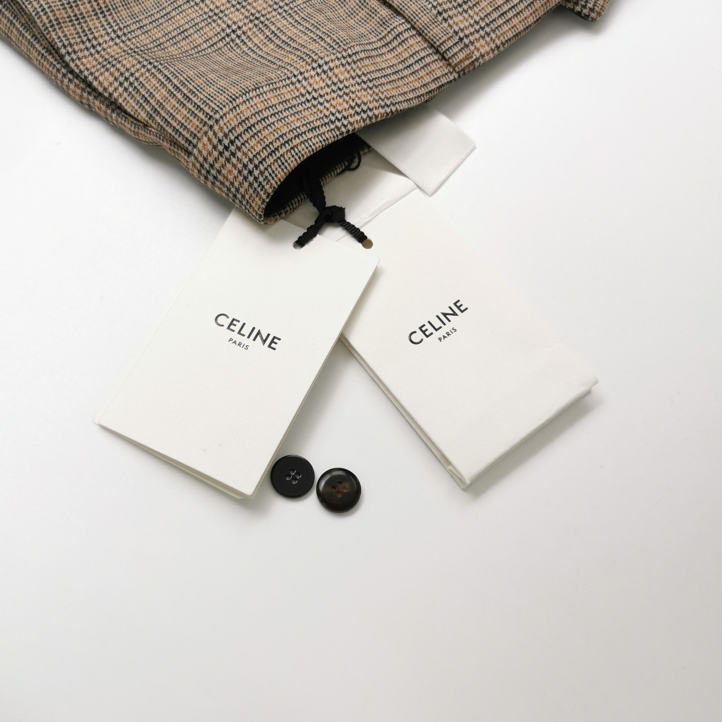 Celine Celine Check Wool Trousers Size 38 Size 27" / US 4 / IT 40 - 4 Thumbnail