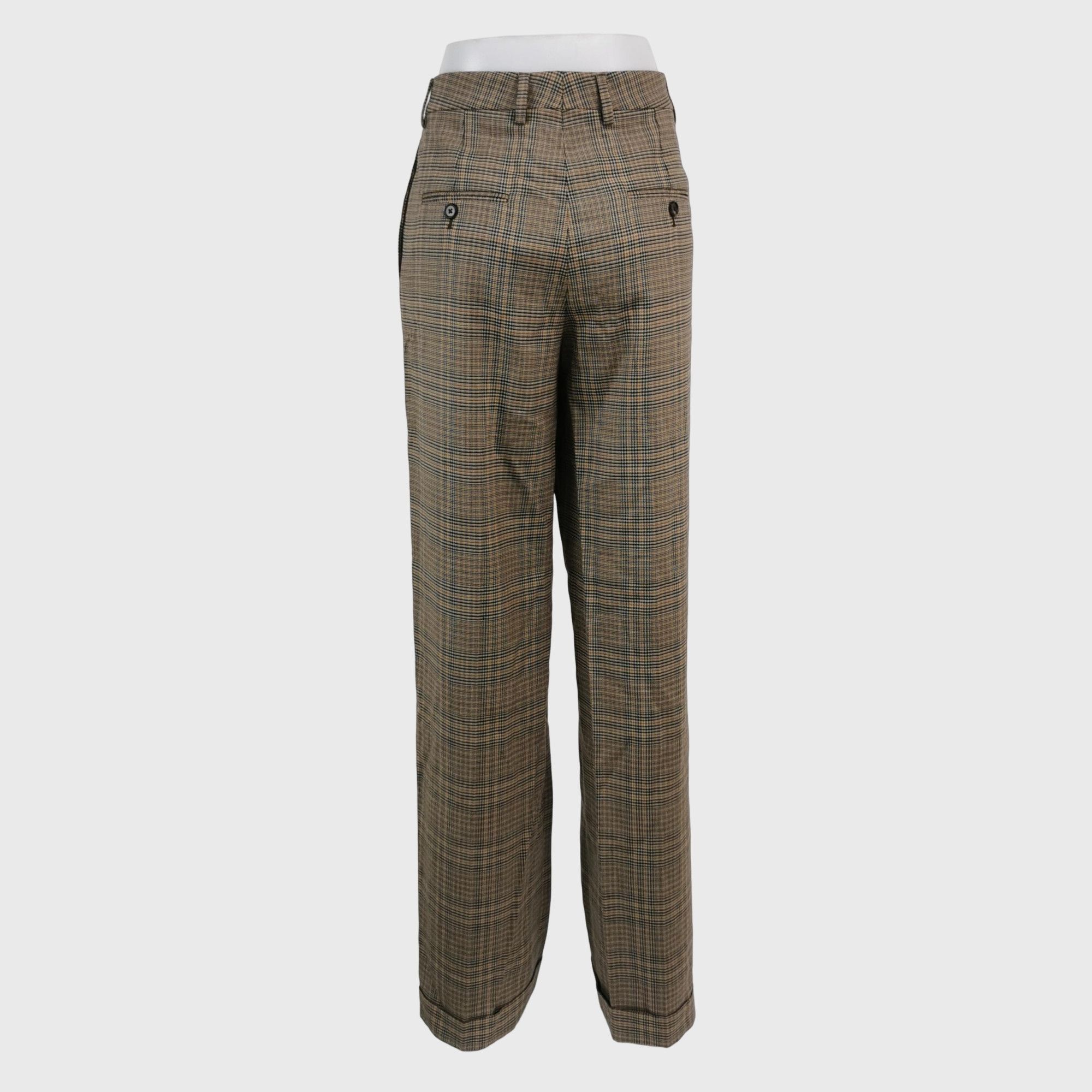 Celine Celine Check Wool Trousers Size 38 Size 27" / US 4 / IT 40 - 2 Thumbnail
