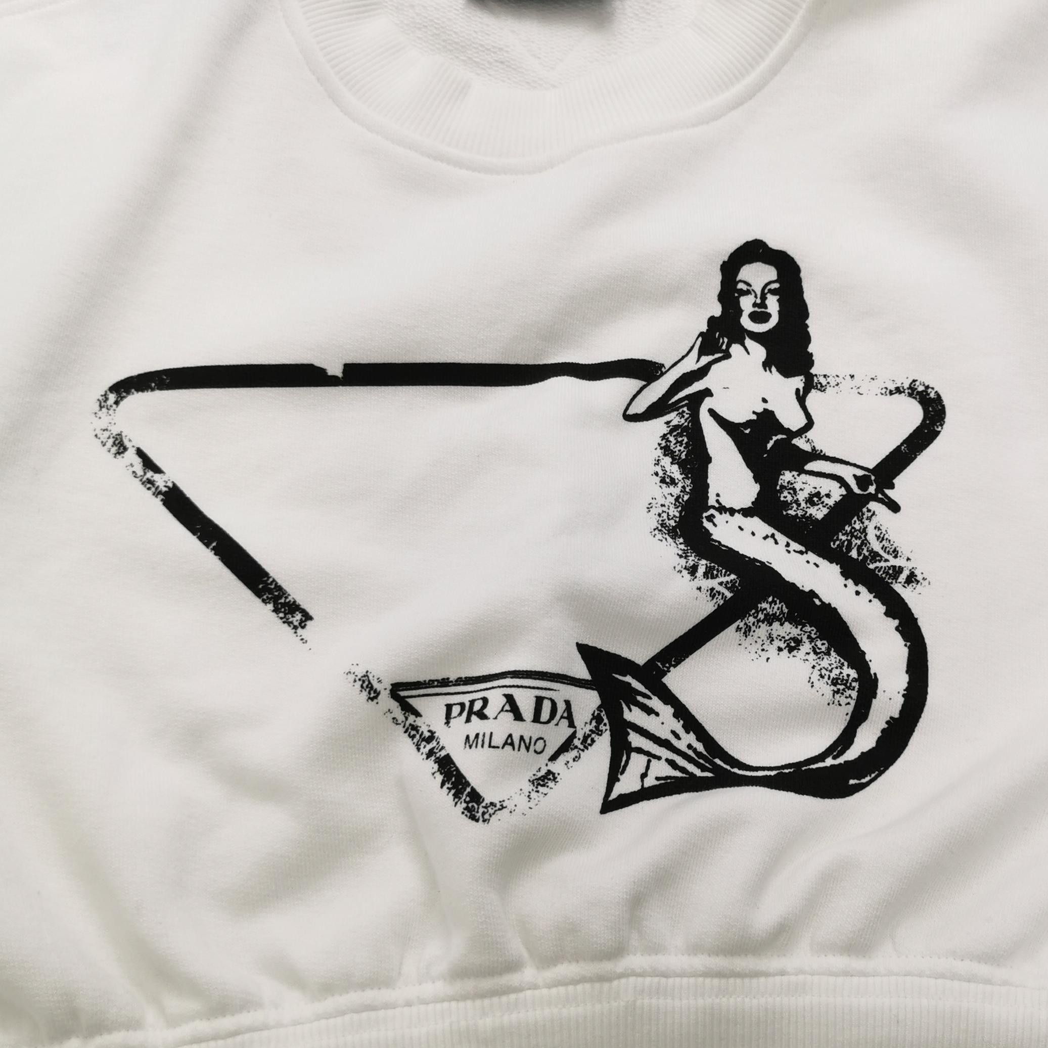 Prada Prada Mermaid Graphic Sweatshirt Size L Size L / US 10 / IT 46 - 4 Thumbnail