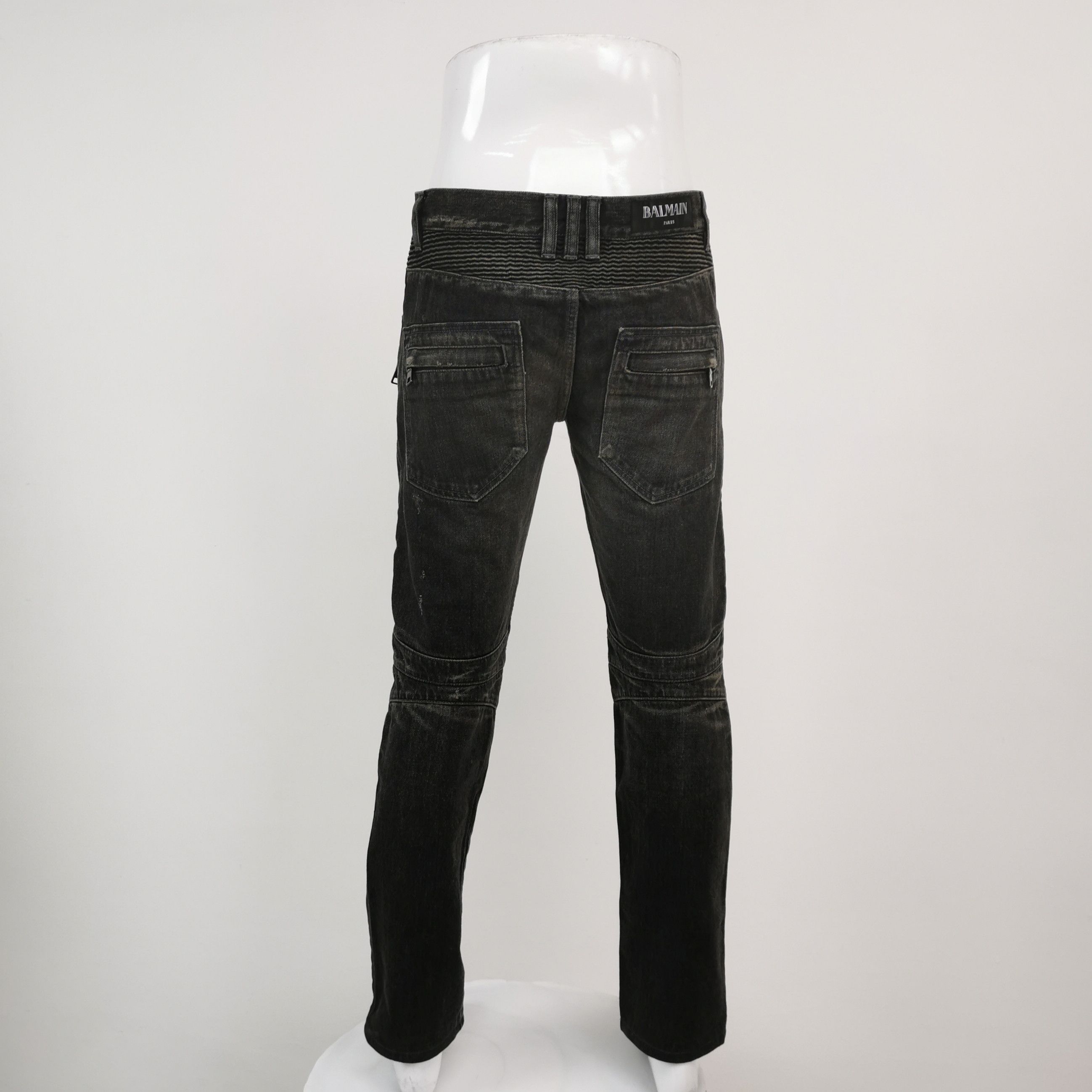 Balmain Balmain Biker Jeans Size 29 Size US 29 - 2 Thumbnail
