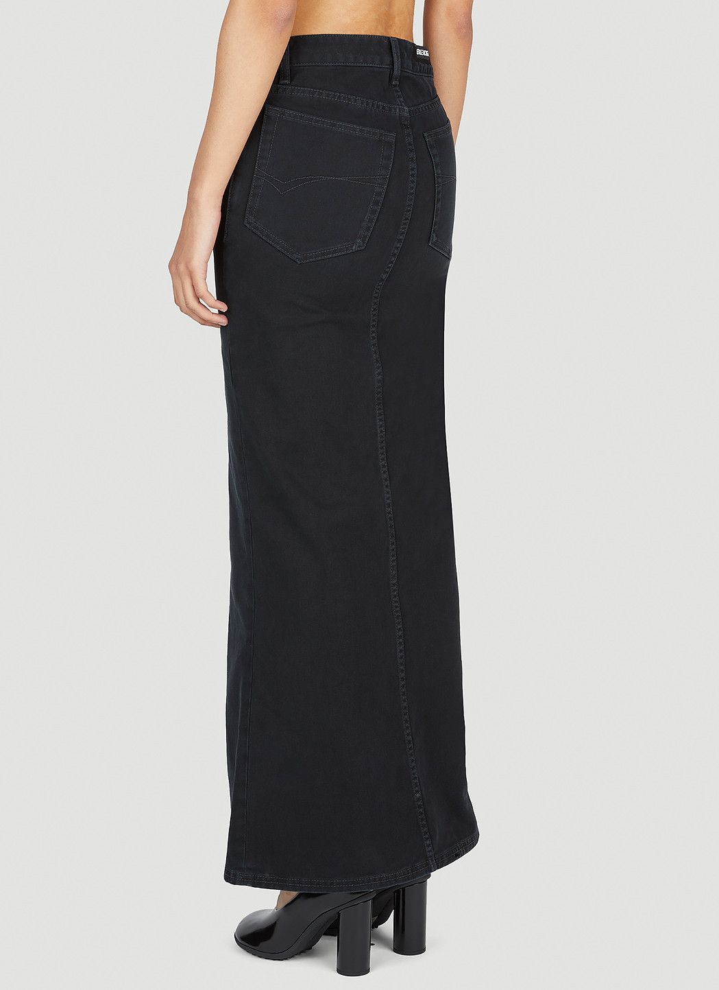 Balenciaga Denim Maxi Skirt Size 34" / US 12 / IT 48 - 4 Thumbnail