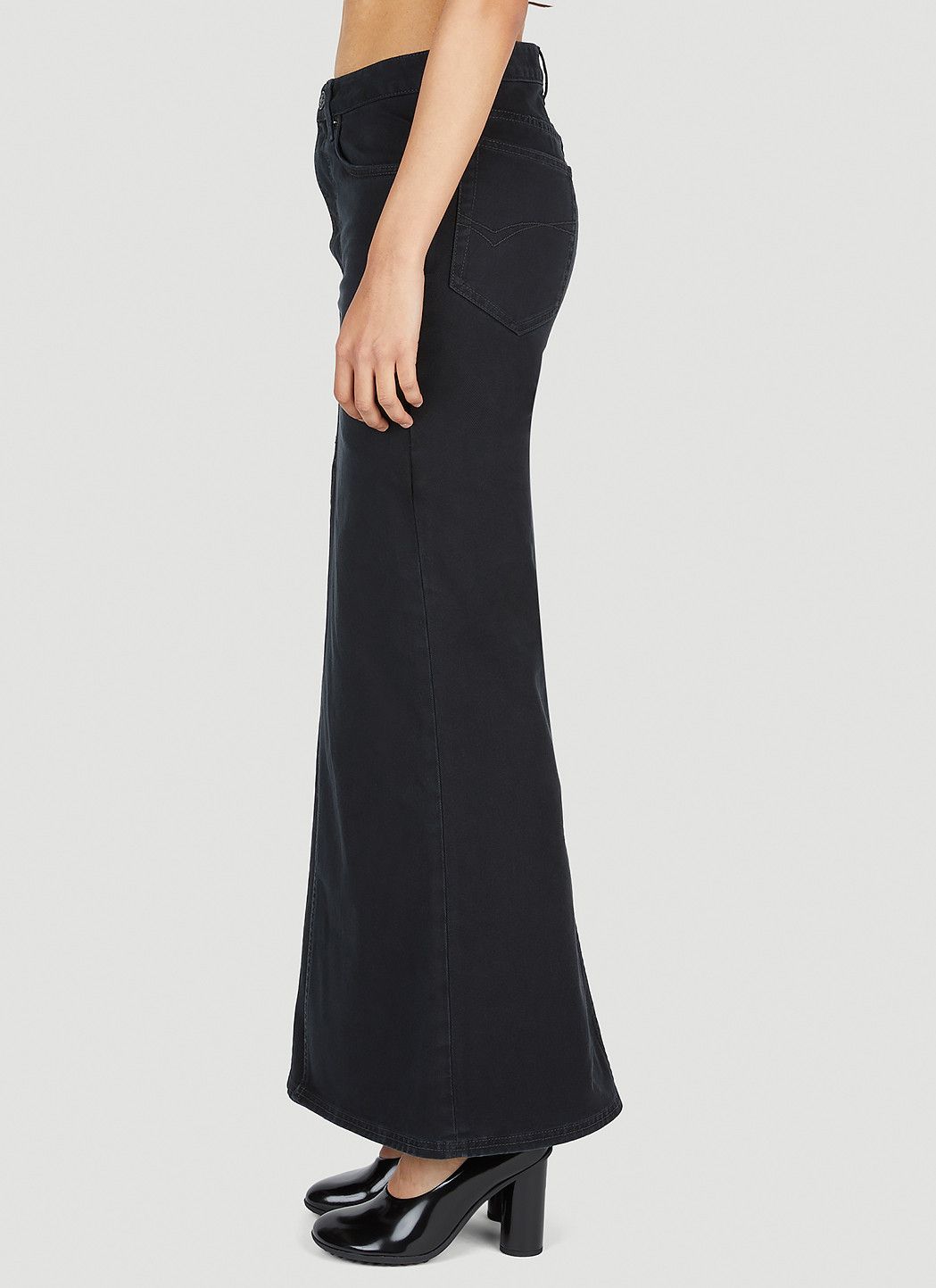 Balenciaga Denim Maxi Skirt Size 34" / US 12 / IT 48 - 3 Thumbnail