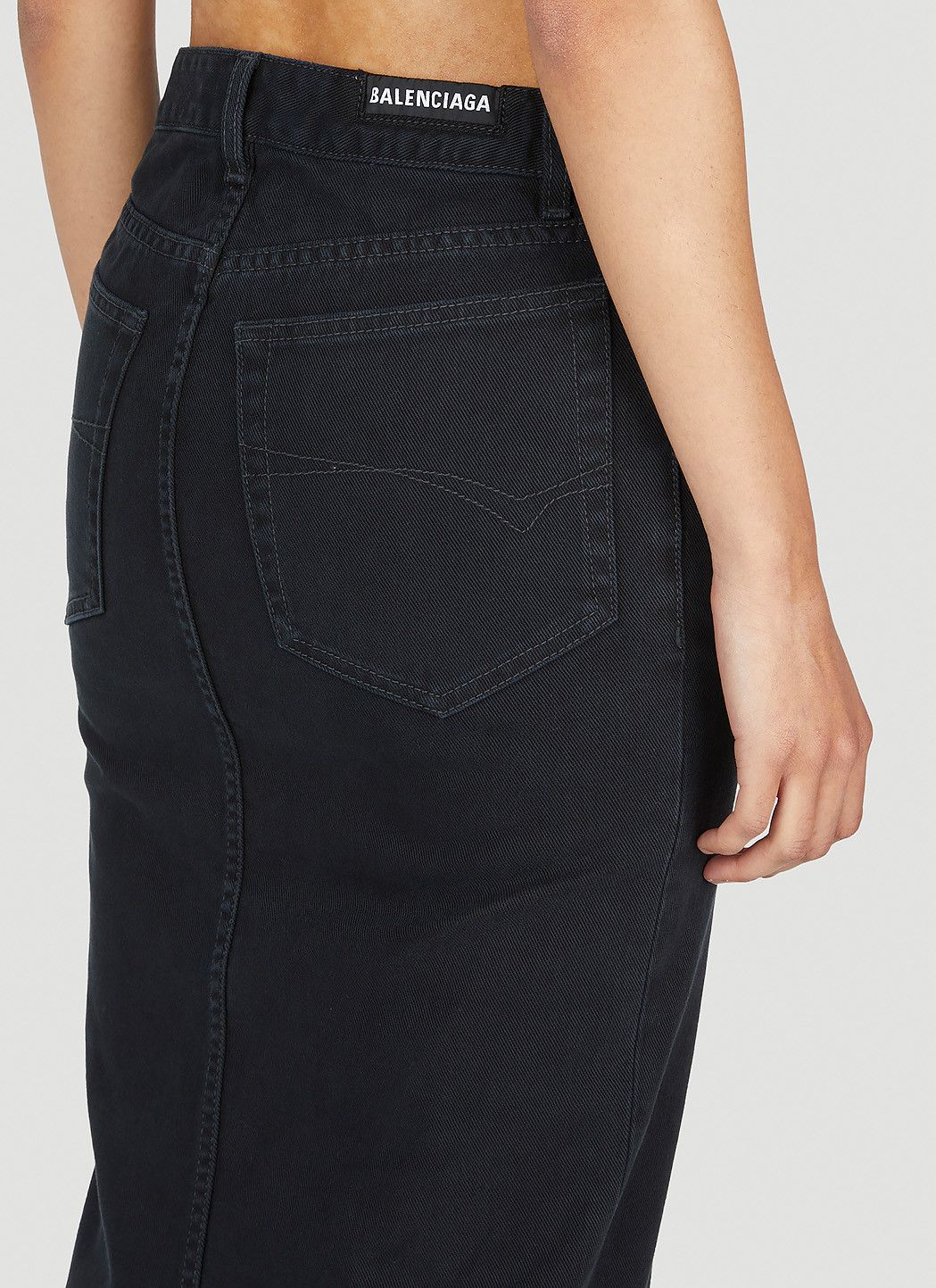 Balenciaga Denim Maxi Skirt Size 34" / US 12 / IT 48 - 6 Thumbnail