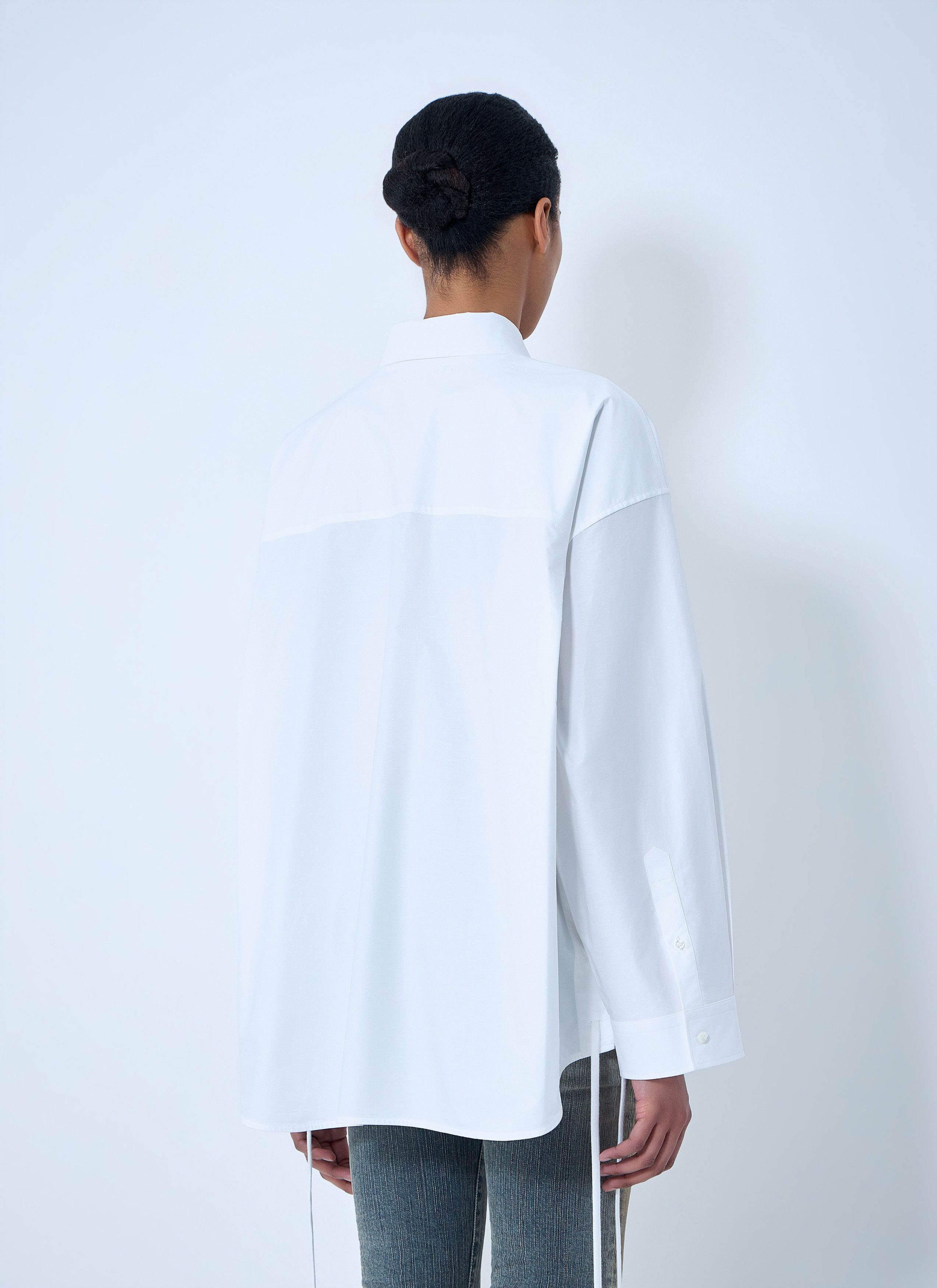 Balenciaga Lace-Up Shirt Size M / US 6-8 / IT 42-44 - 4 Thumbnail