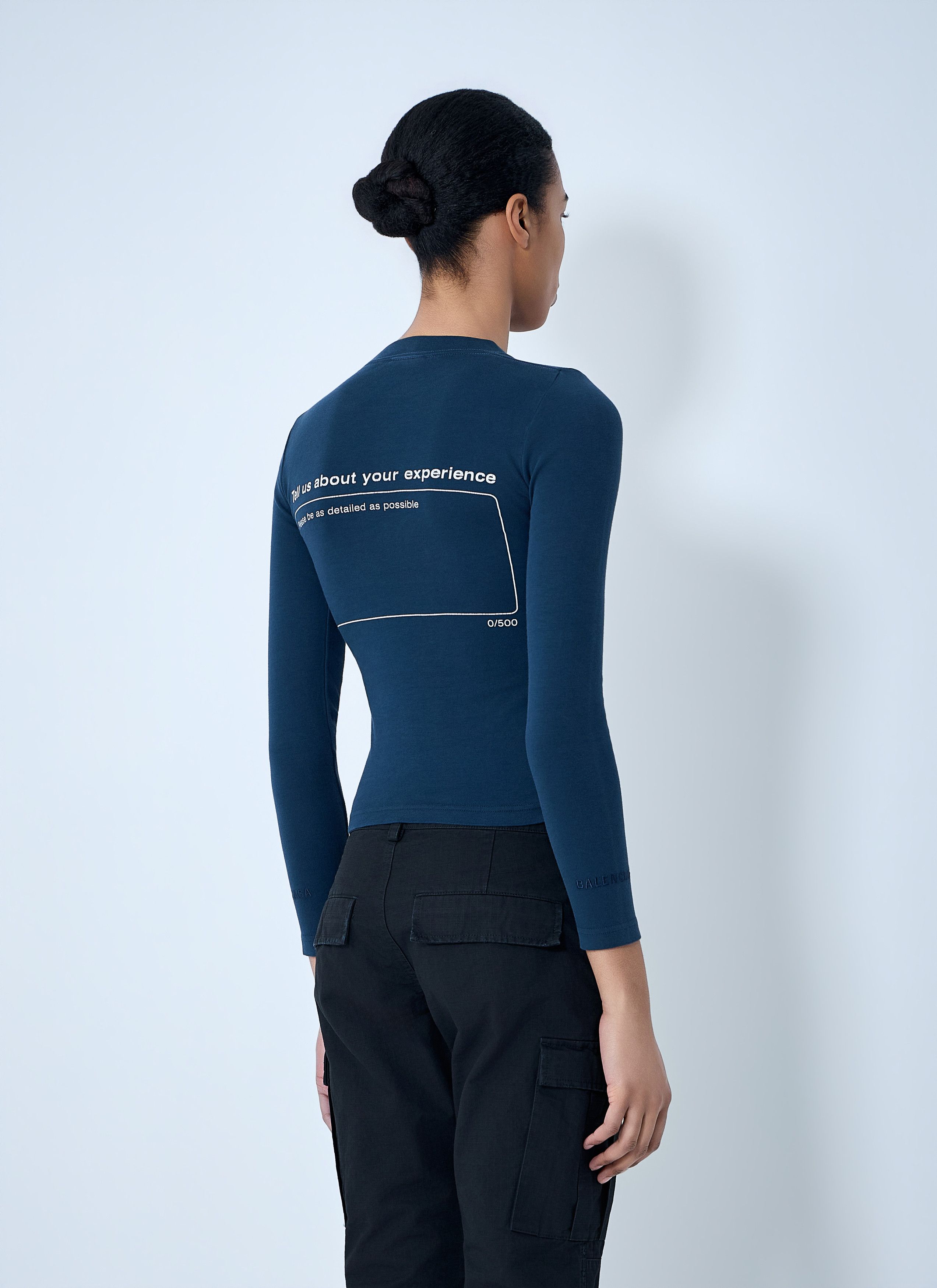 Balenciaga Star Embroidered Ribbed Top Size XS / US 0-2 / IT 36-38 - 4 Thumbnail