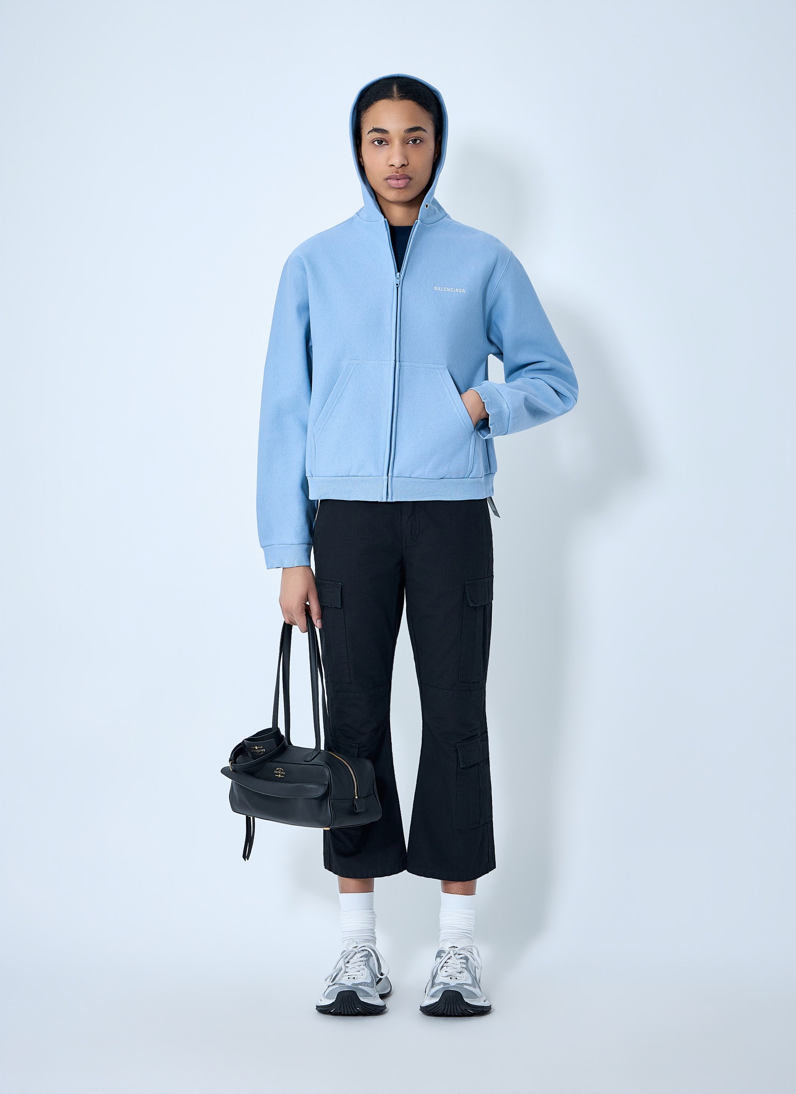 Balenciaga Zip-Up Hoodie Size M / US 6-8 / IT 42-44 - 2 Thumbnail
