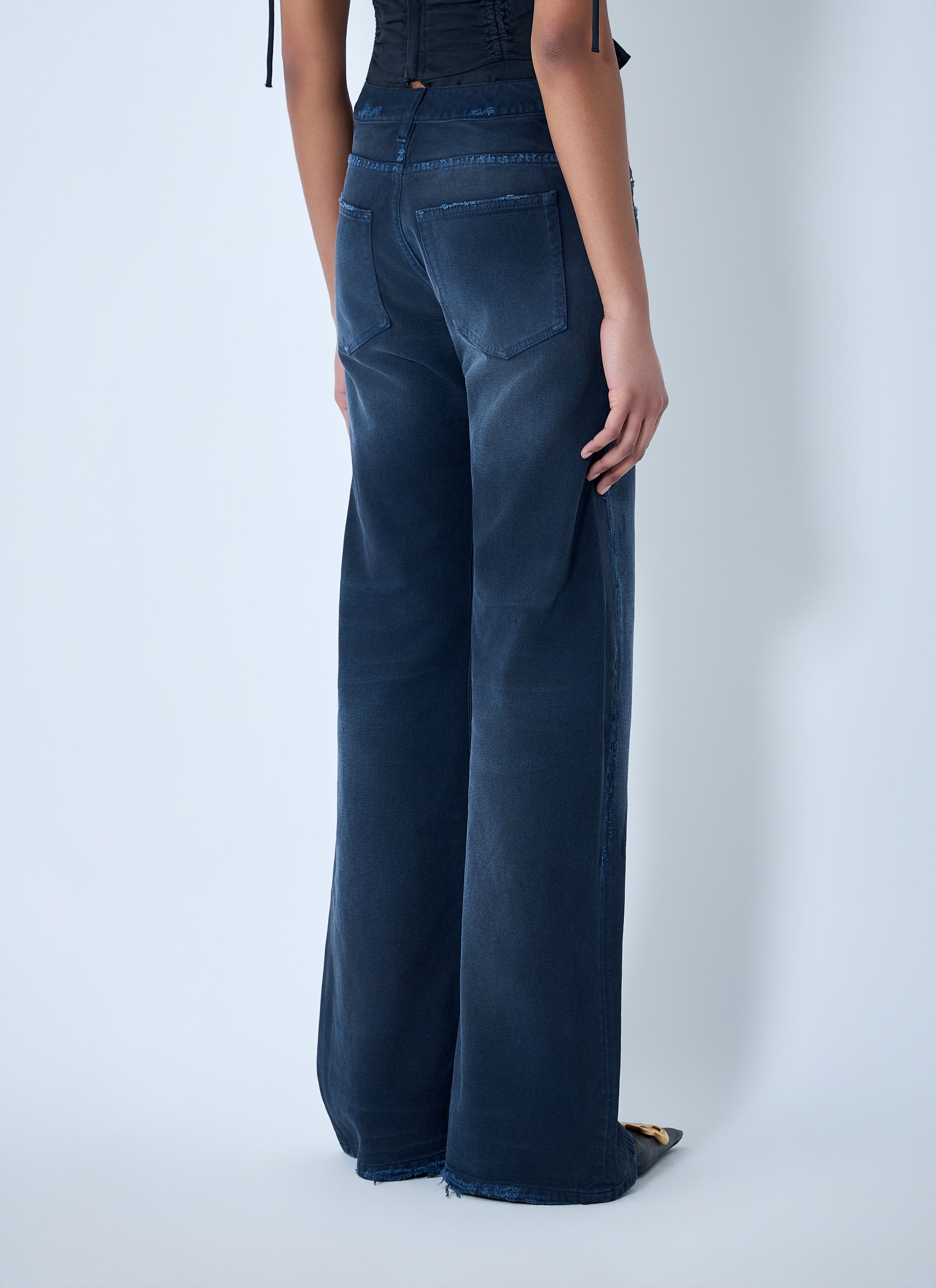 Balenciaga Curved Waist Jeans Size 28" / US 6 / IT 42 - 4 Thumbnail