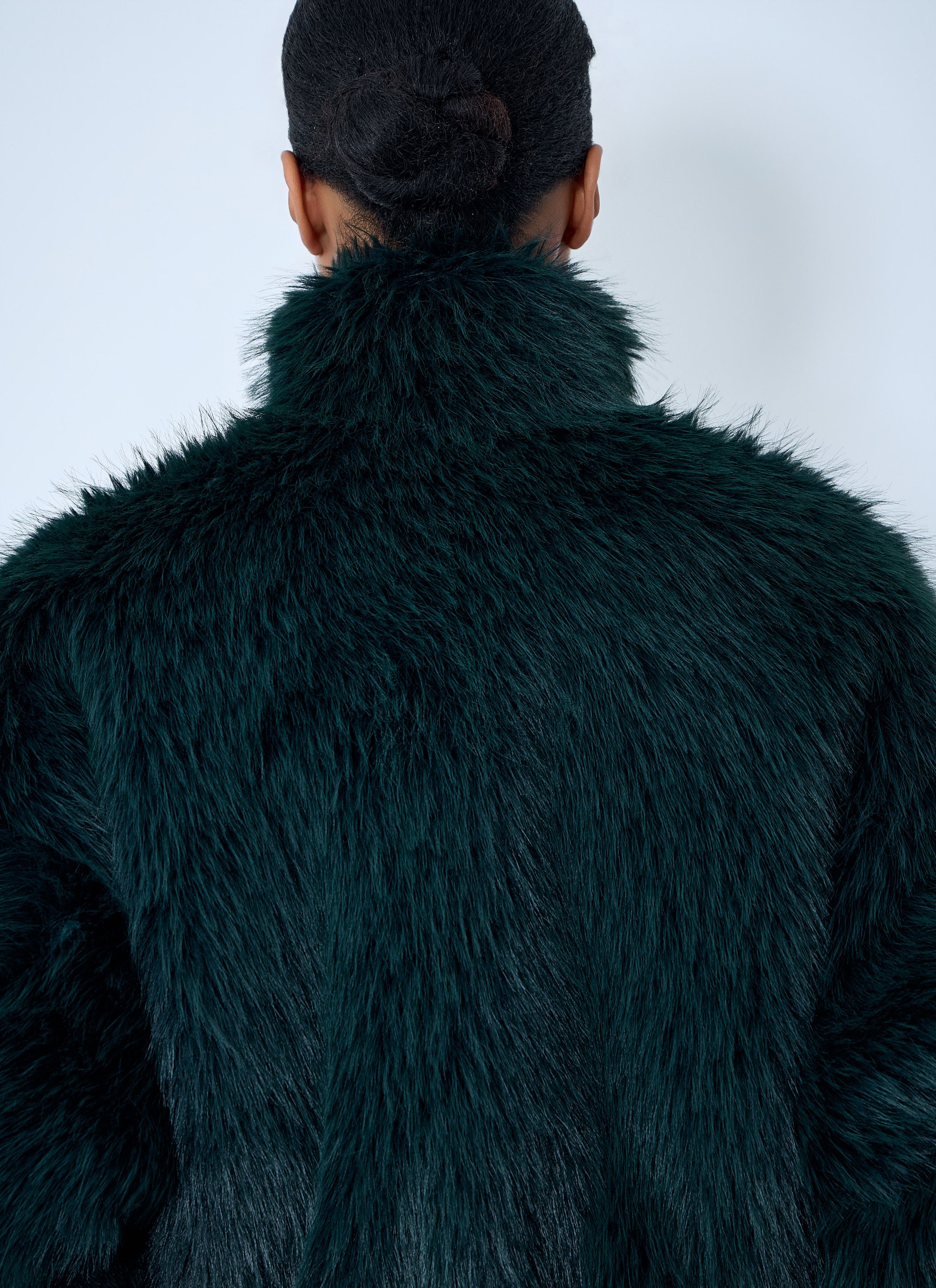 Balenciaga Faux Fur Bomber Jacket Size XS / US 0-2 / IT 36-38 - 6 Thumbnail