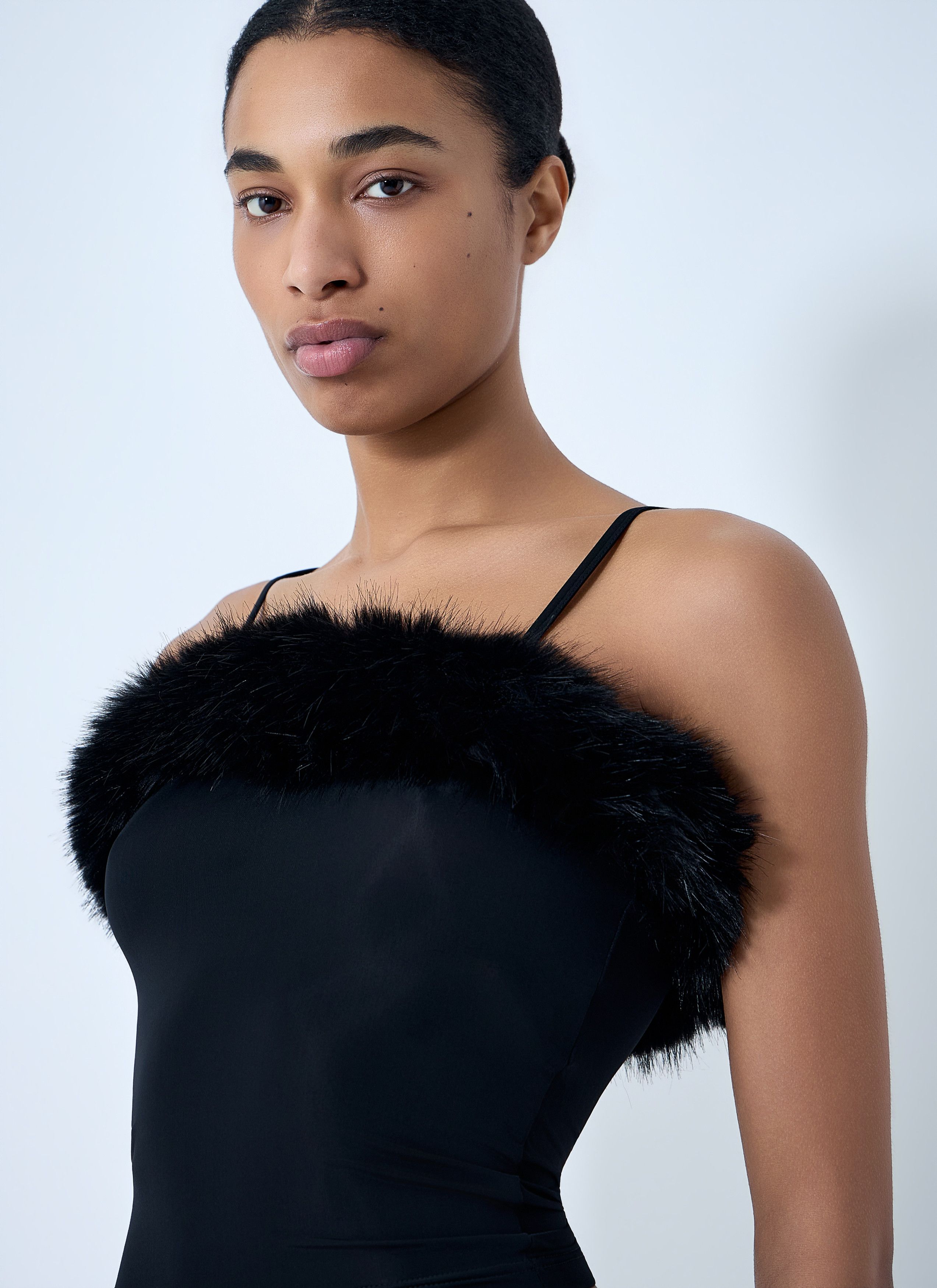 Balenciaga Faux Fur Strap Top Size M / US 6-8 / IT 42-44 - 5 Thumbnail
