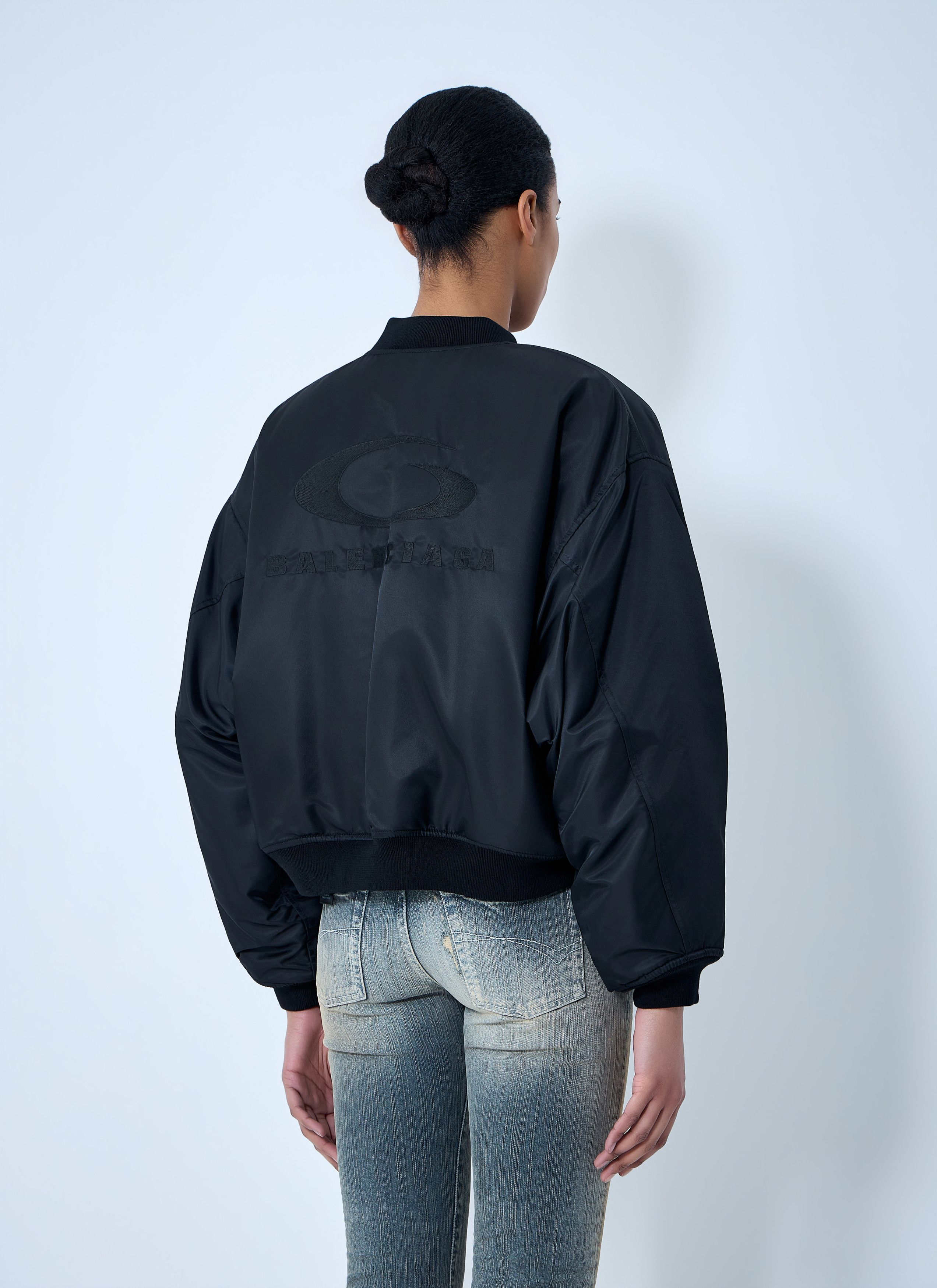 Balenciaga Zip-Front Bomber Jacket Size M / US 6-8 / IT 42-44 - 4 Thumbnail