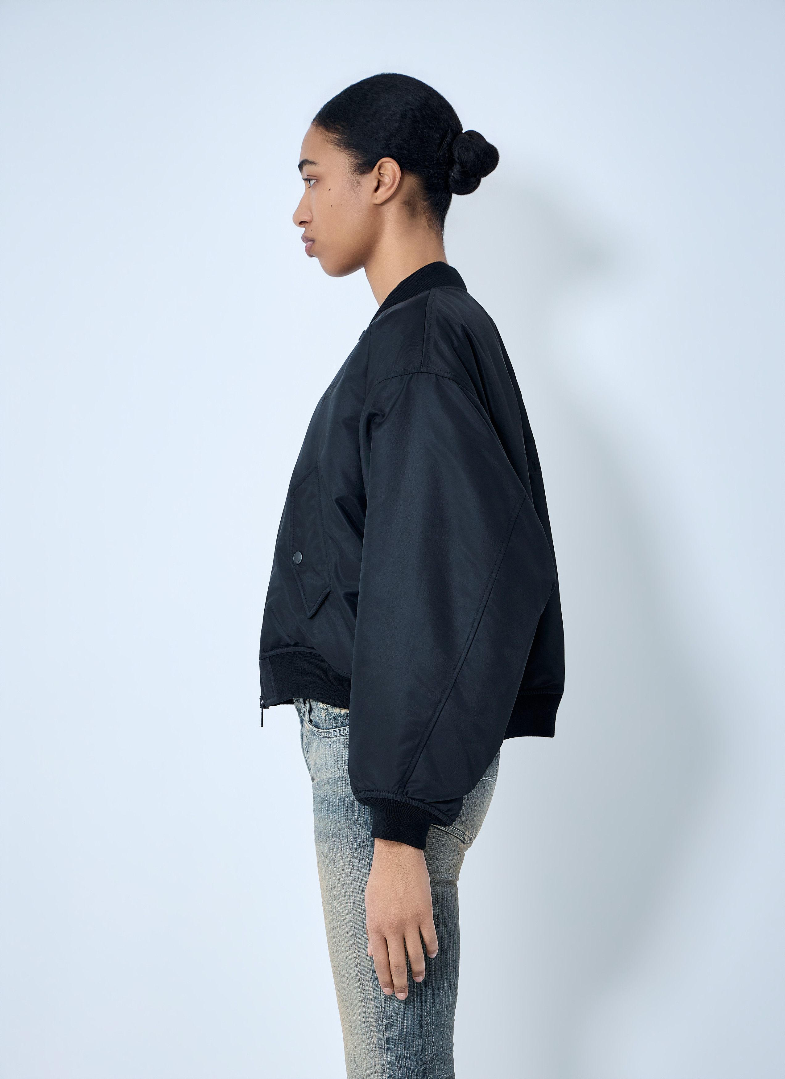 Balenciaga Zip-Front Bomber Jacket Size XS / US 0-2 / IT 36-38 - 3 Thumbnail