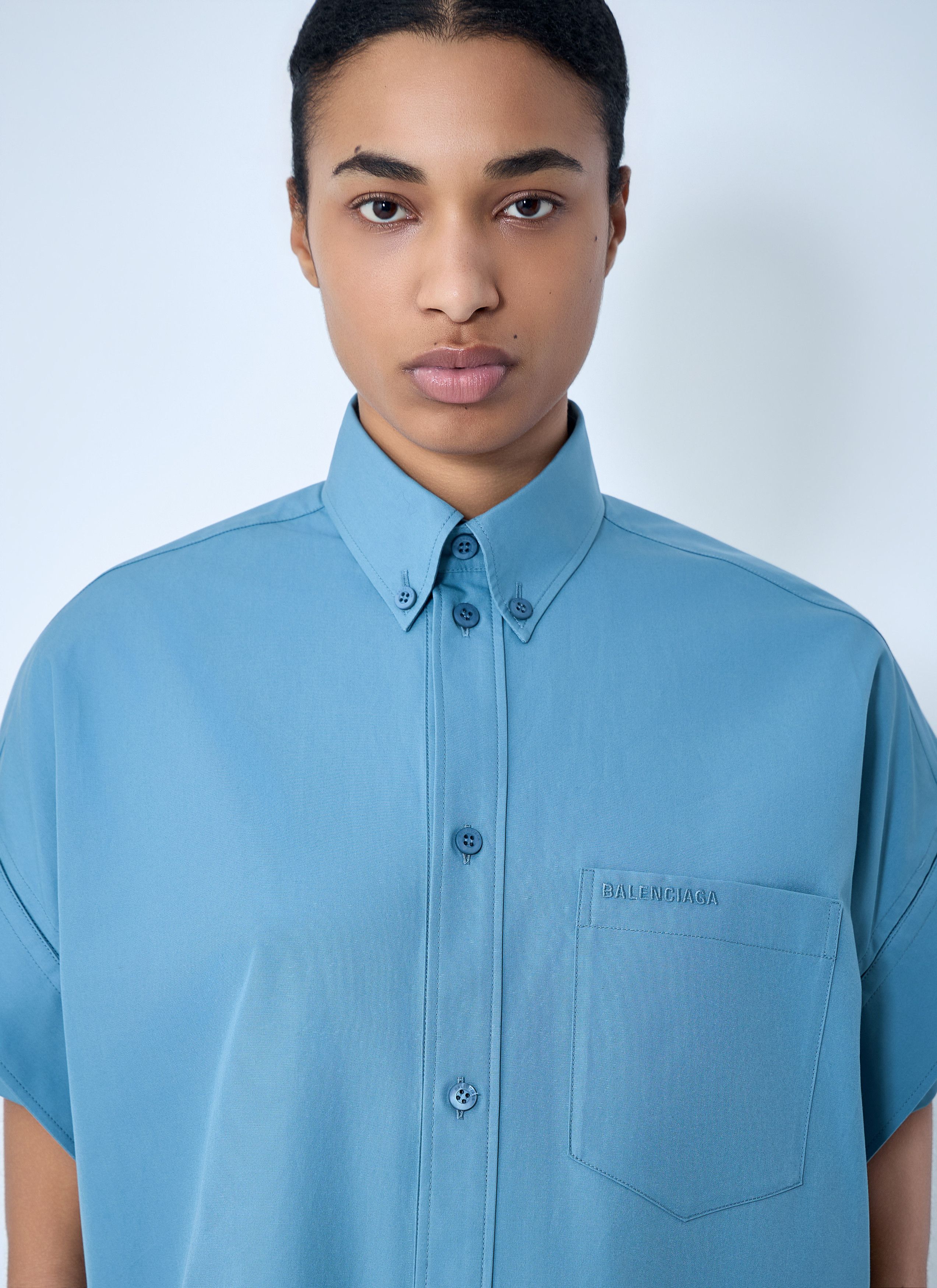 Balenciaga Tucked Sleeve Shirt Size S / US 4 / IT 40 - 5 Thumbnail