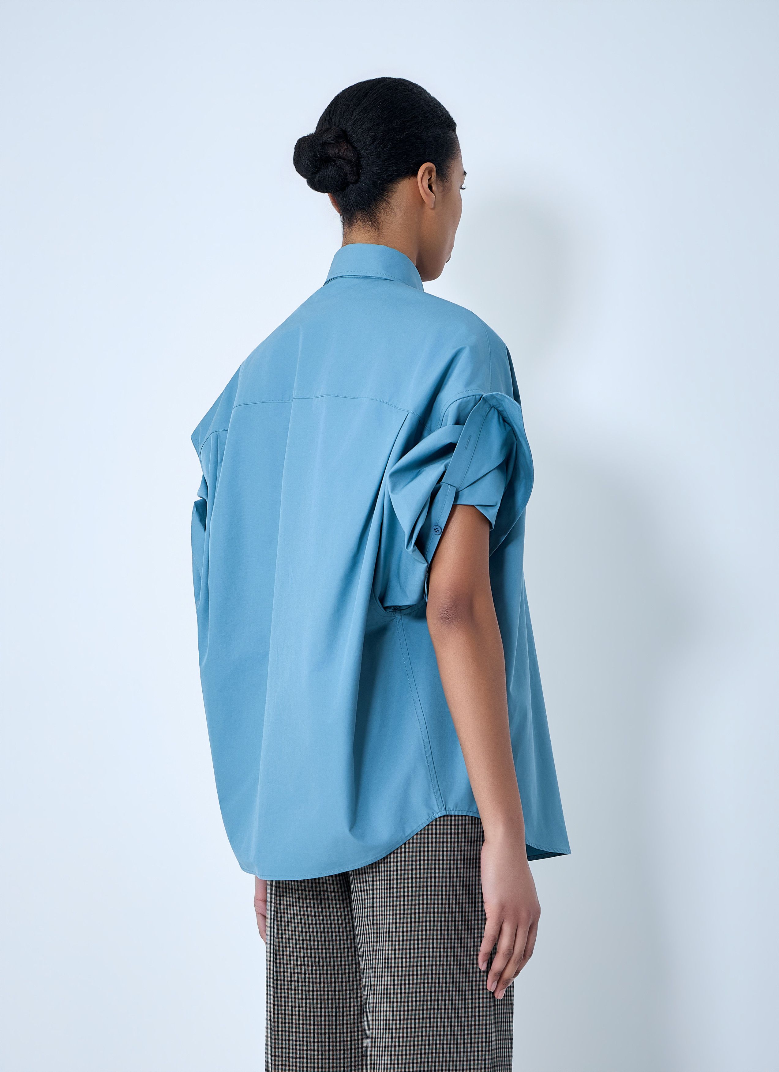 Balenciaga Tucked Sleeve Shirt Size S / US 4 / IT 40 - 4 Thumbnail