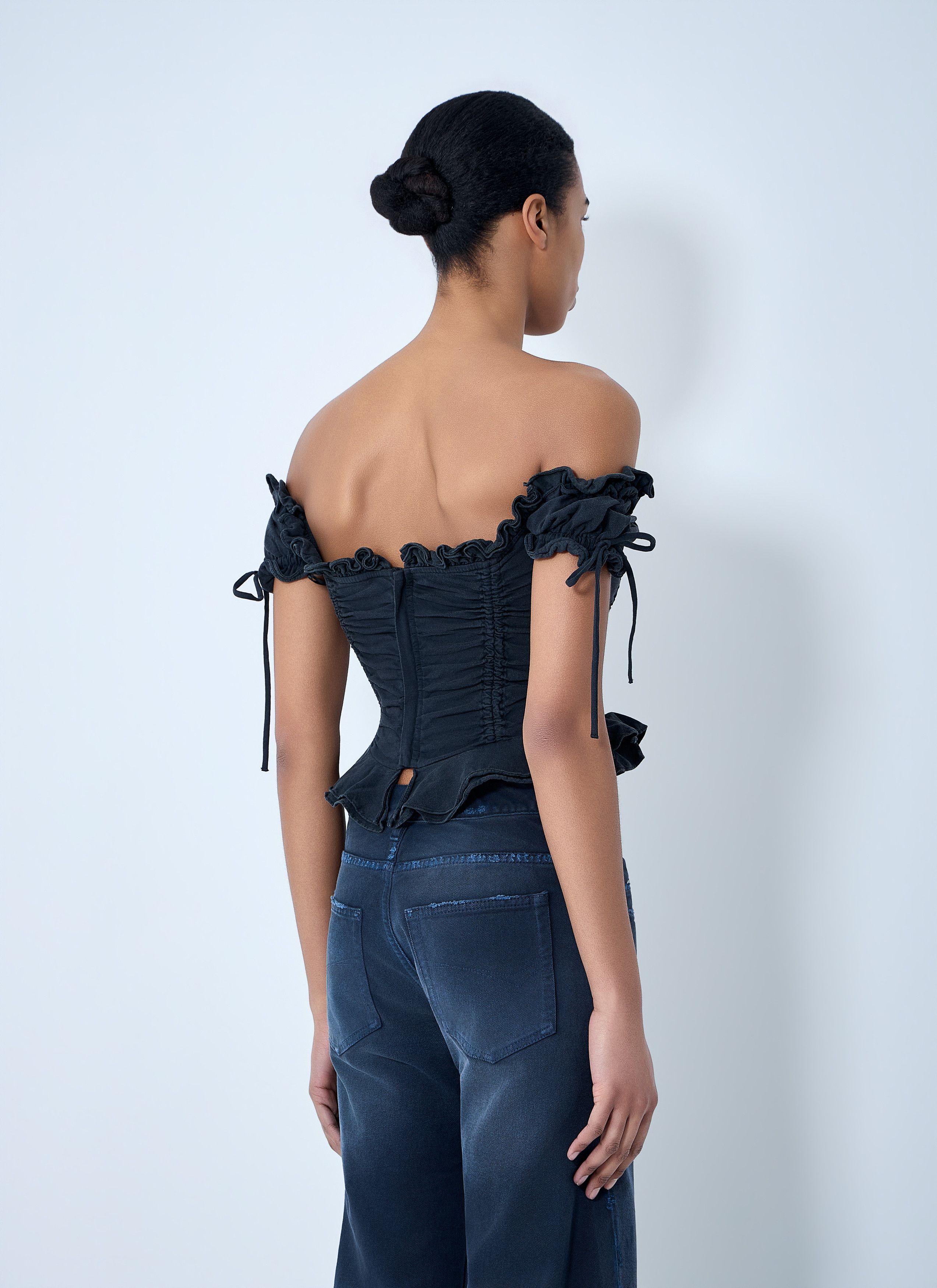 Balenciaga Gathered Cropped Top Size S / US 4 / IT 40 - 4 Thumbnail