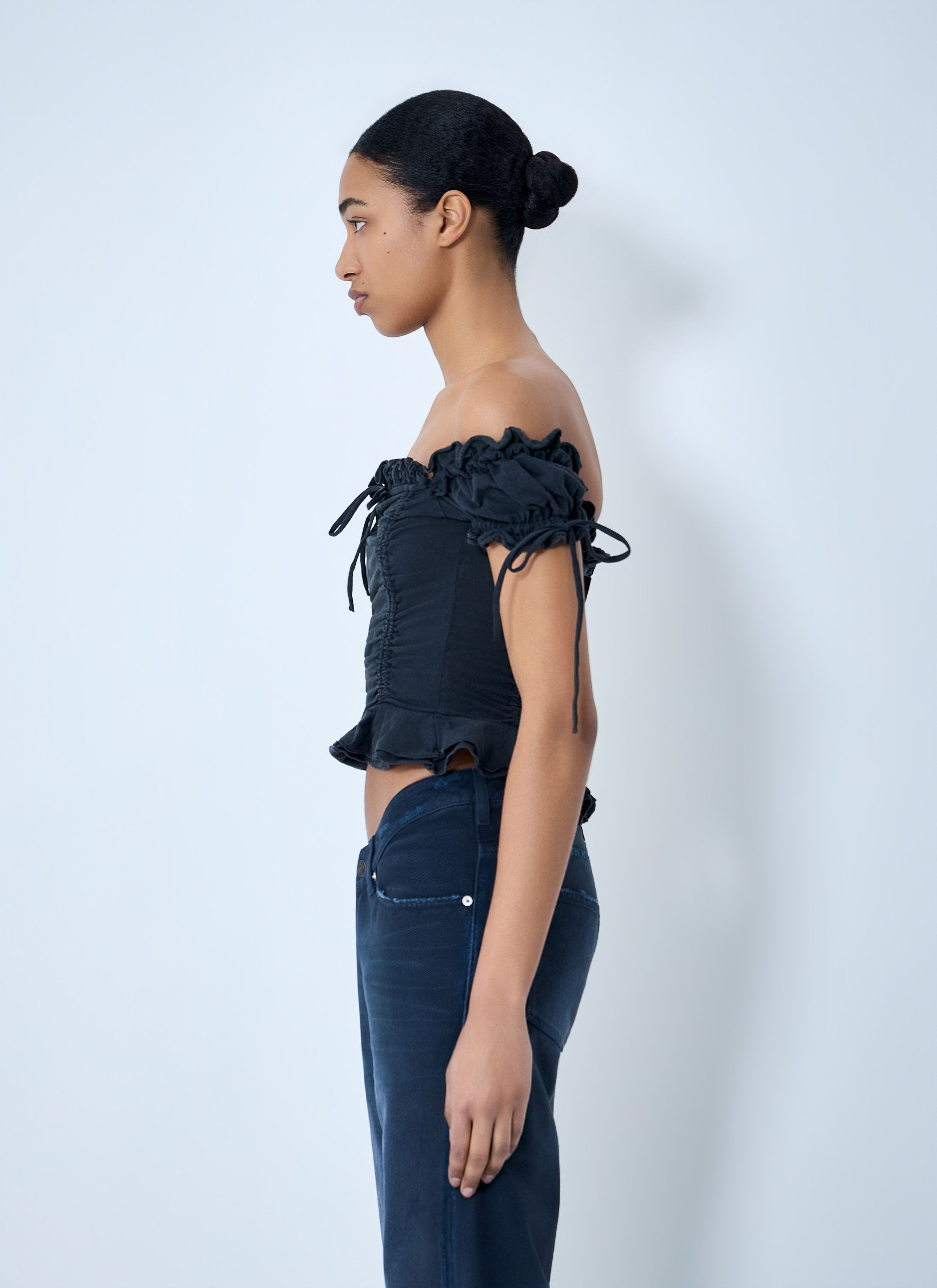 Balenciaga Gathered Cropped Top Size S / US 4 / IT 40 - 3 Thumbnail
